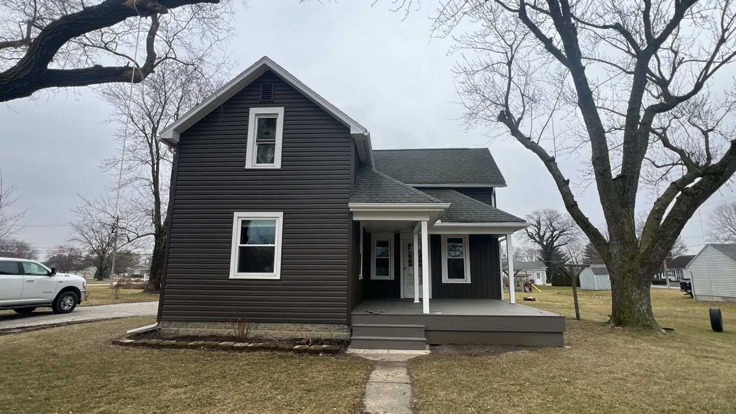 Residential fascia replacement using Exterior Portfolio 4.5 DL - Peppercorn by Nitro Roofing and Construction