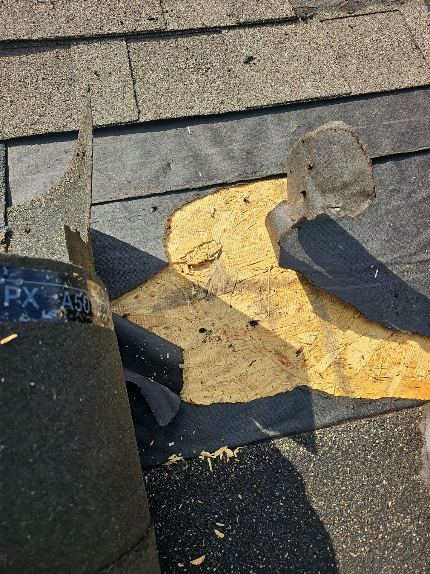Roof Repair - Vents and Improper Nailing by Winchester Roofing