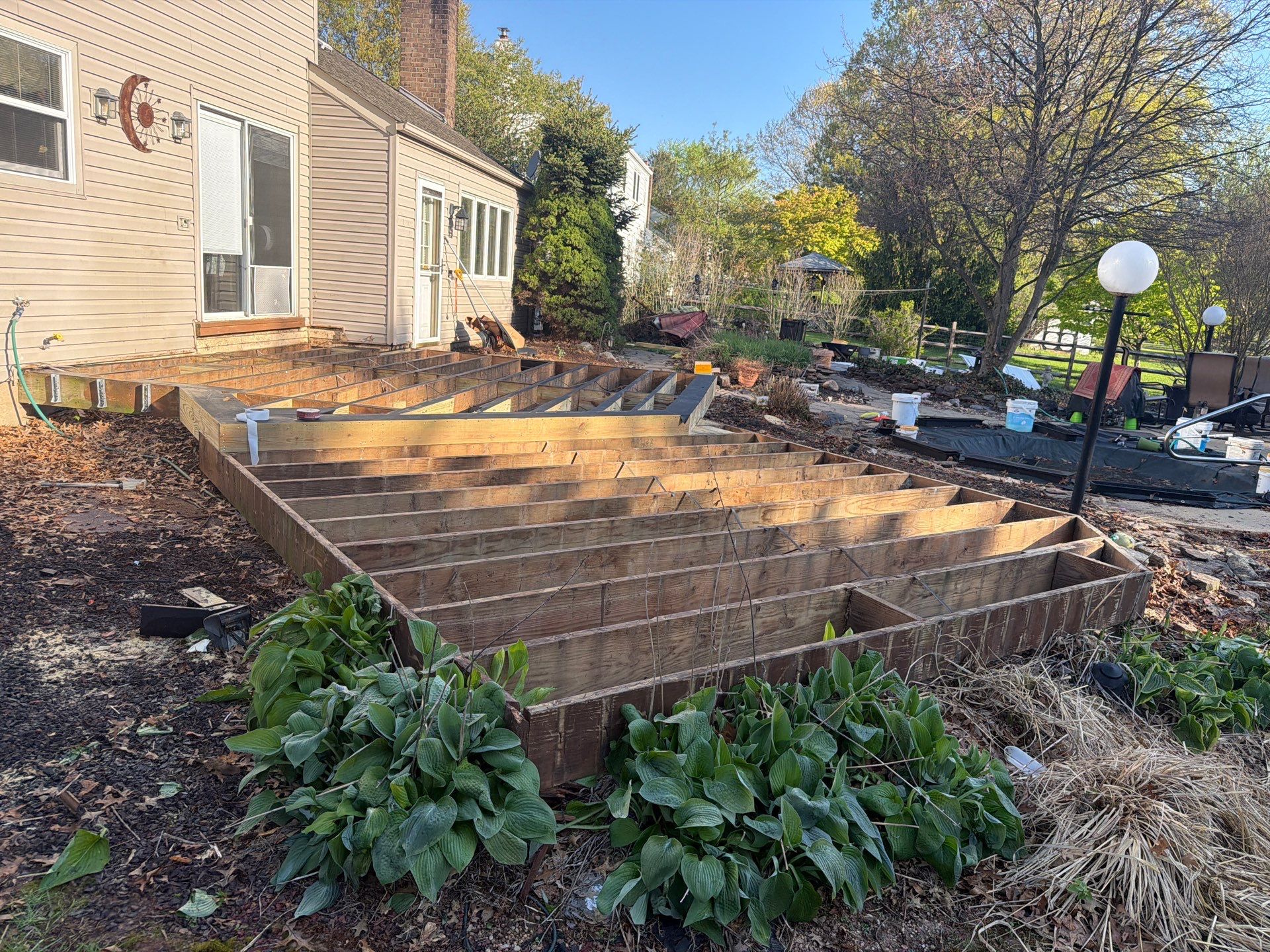 Deck Resurface In Richboro PA With Pergola by deck guardian