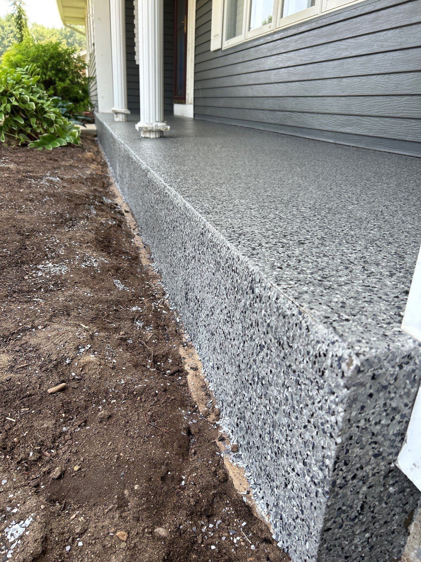 Front Porch Coating in Vicksburg, MI! by Innovative Spaces / Innovative Concrete Coatings