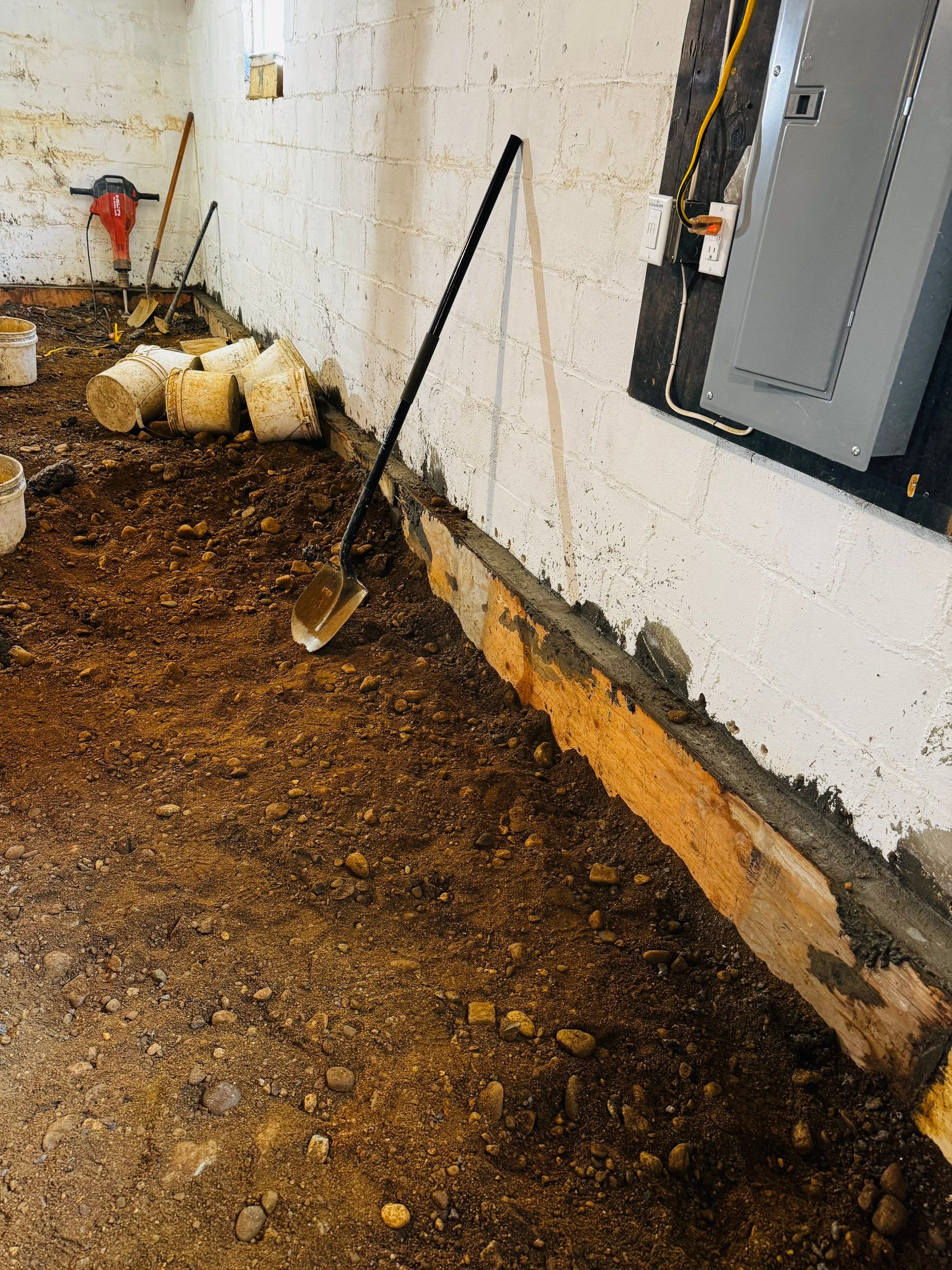 Concrete Floor Replacement and Interior French Drain Project in Morris Plains, New Jersey by Pure Service Pro, LLC