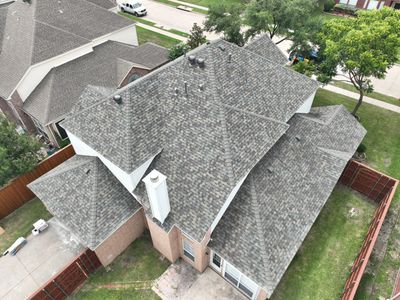 Residential Roofing Installation using CertainTeed Landmark MaxDef Weathered Wood