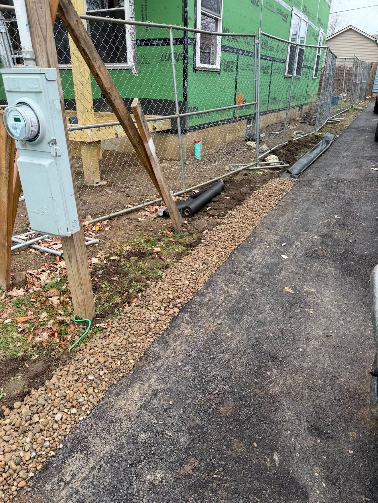 Driveway Backfill Grading by Elm Rose Gardens