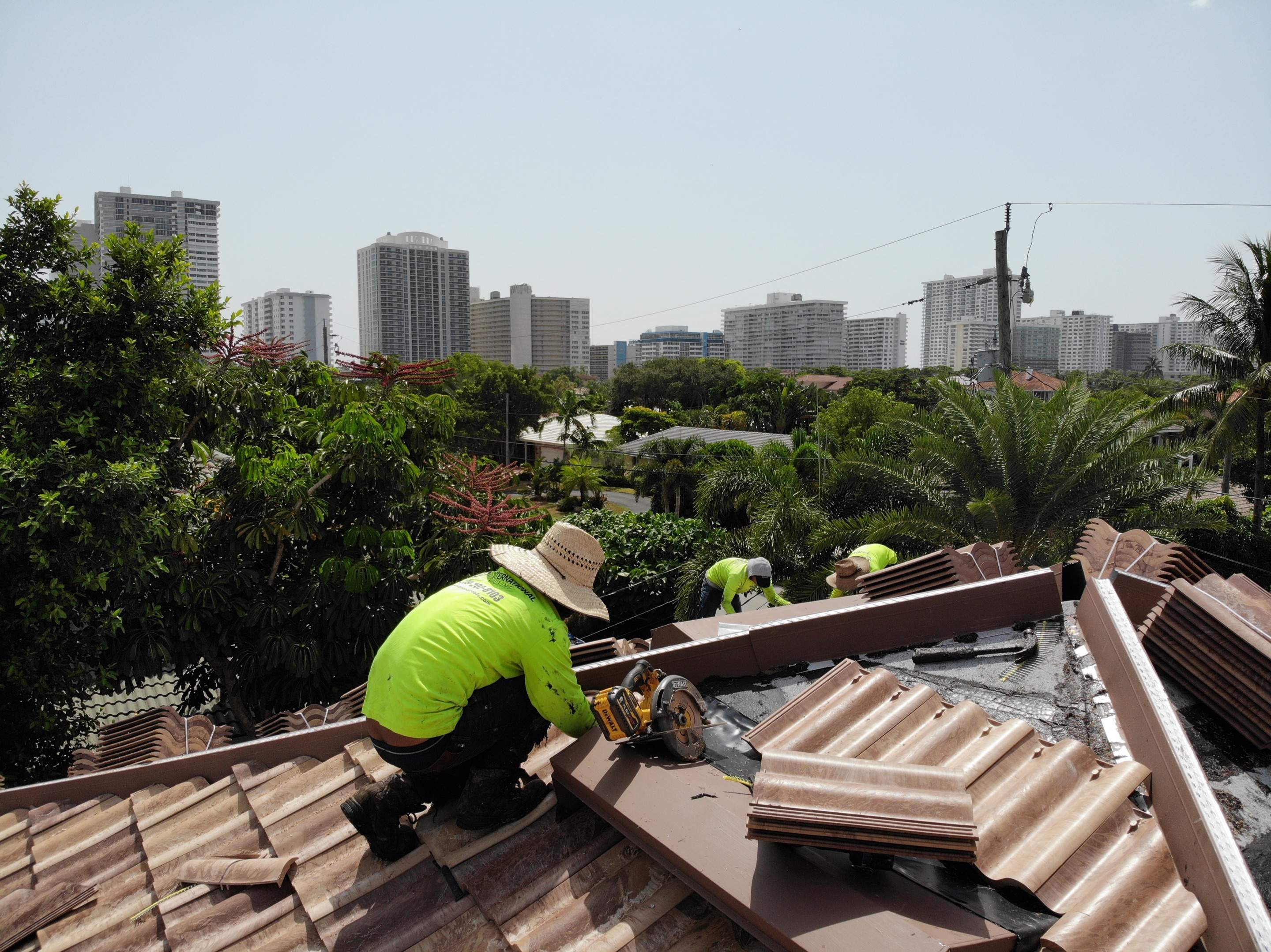 Residential Roofing Installation using Brava Spanish Tile in Mocha Sand by International Roofing