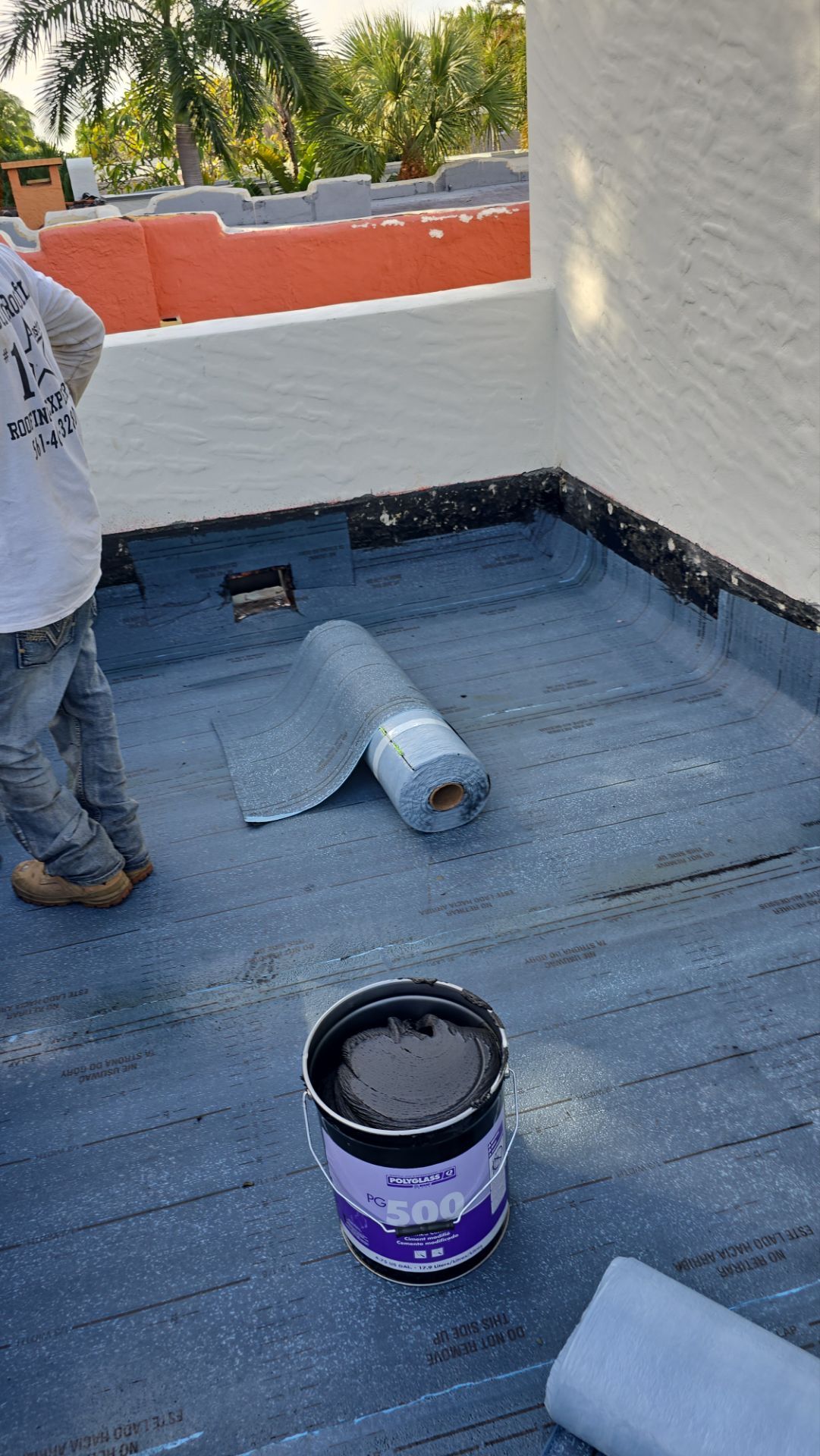 West Palm Beach Roof Restoration and Travertine Paver Driveway Installation by Aastro Roofing