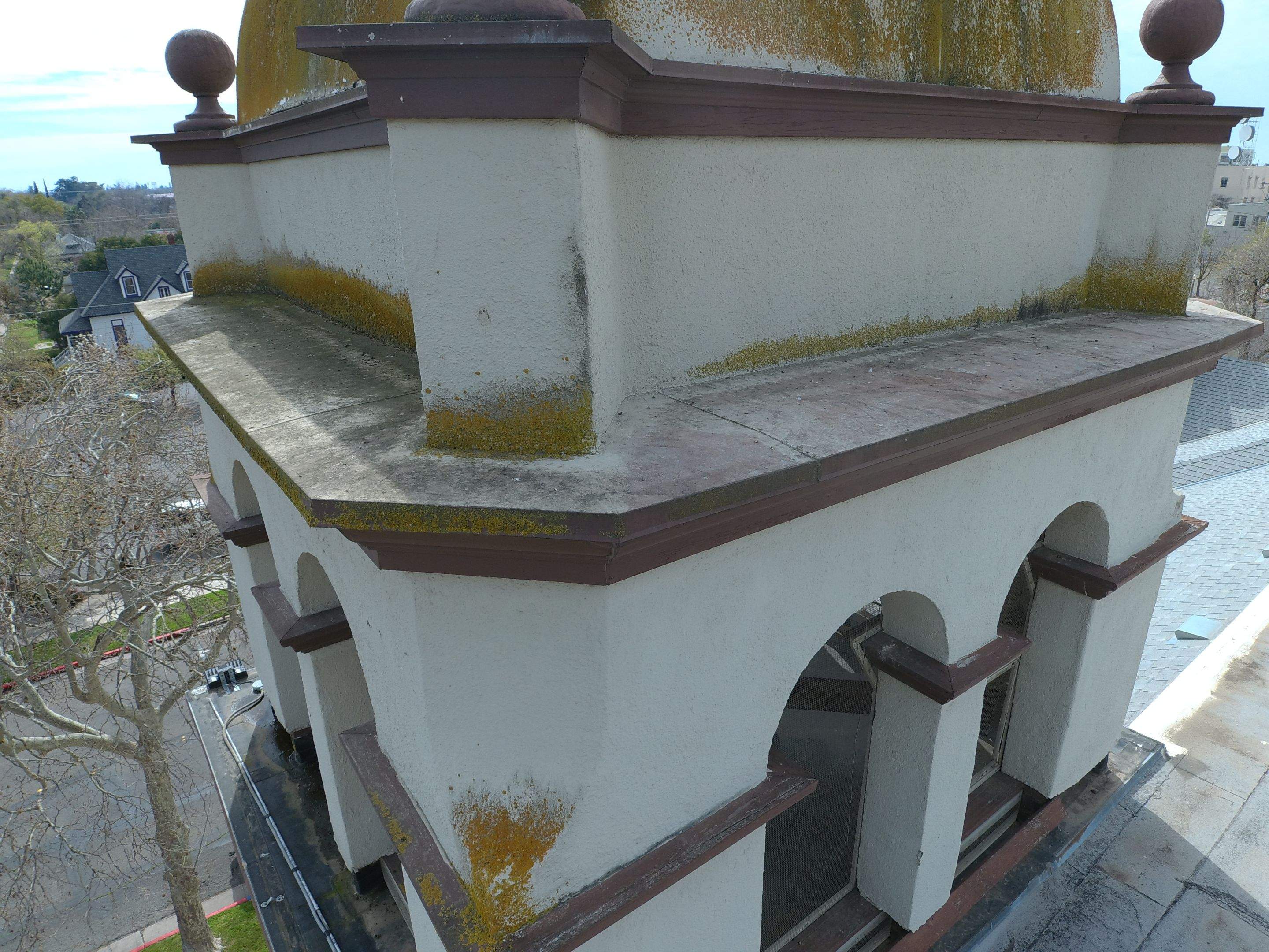  Presbyterian Church repairs to entrance architecture by Straight Edge Roofing Inc
