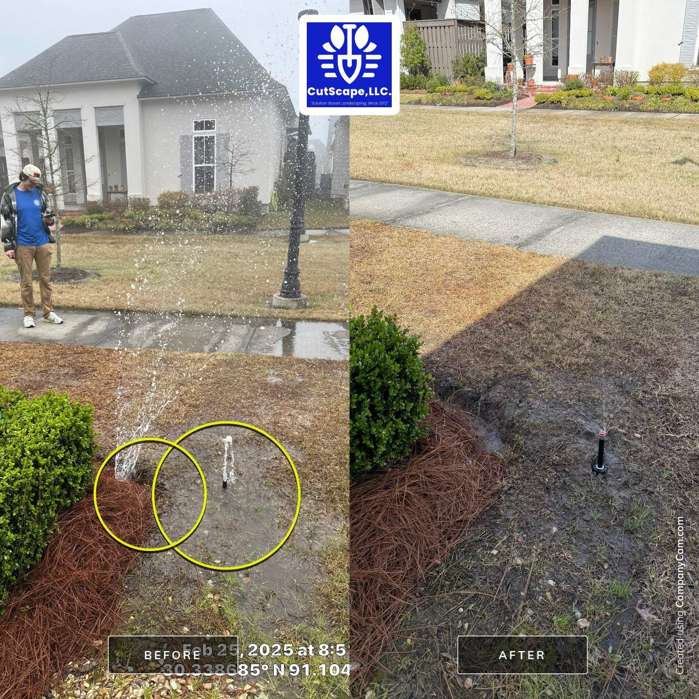 IRRIGATION: -Start up -Shutdown -Install -Repair -Replace using IRRIGSAITON: Materials by CutScape, LLC.