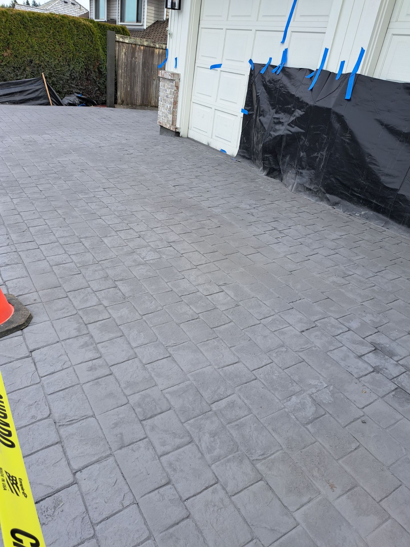 John | Stamped Concrete Driveway Makeover by Jireh Asphalt & Concrete Inc 