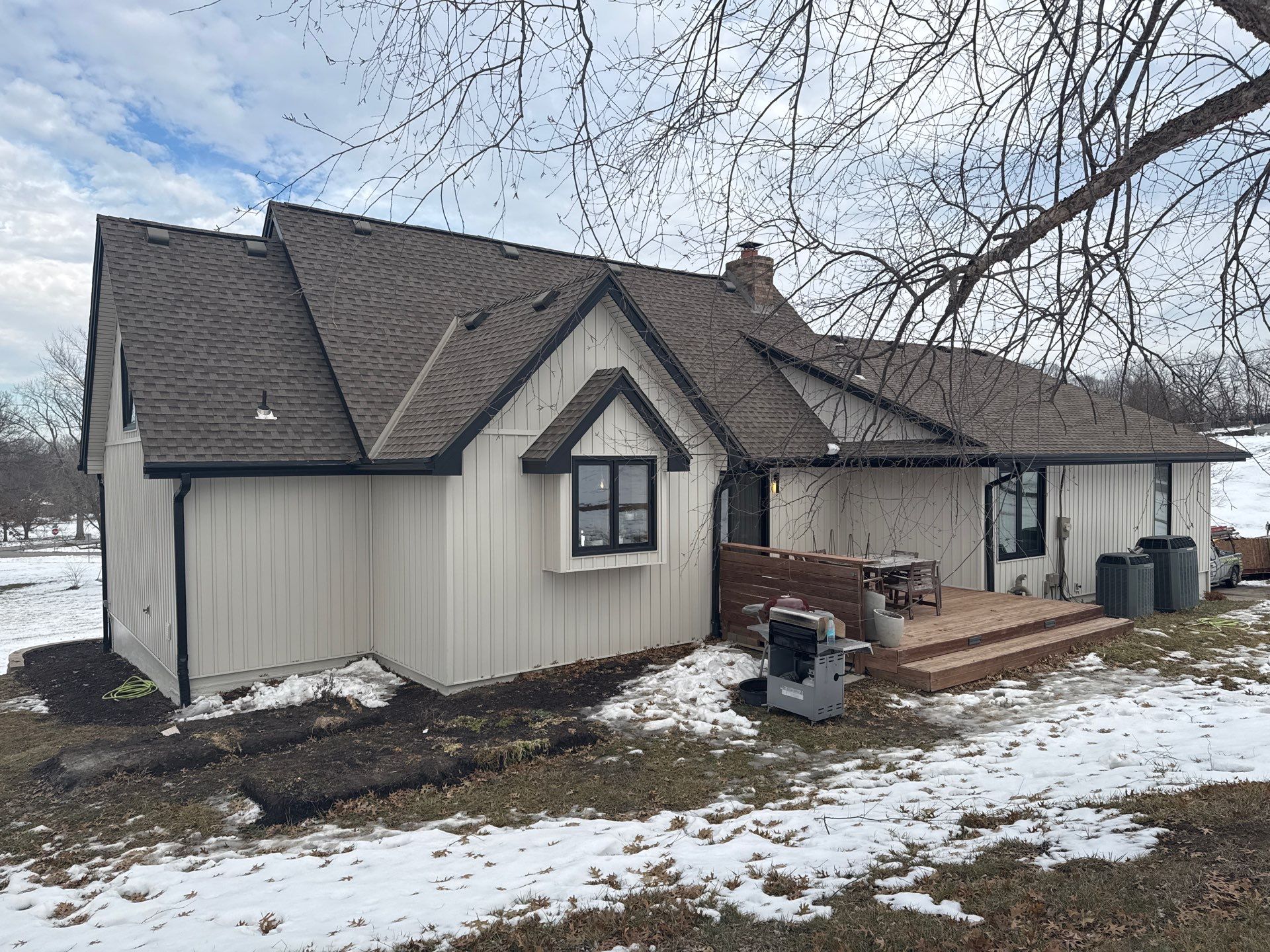 Craneboard Siding and Cedar Renditions Installation in Liberty Mo  by EEC  Windows, Siding & Roofing 