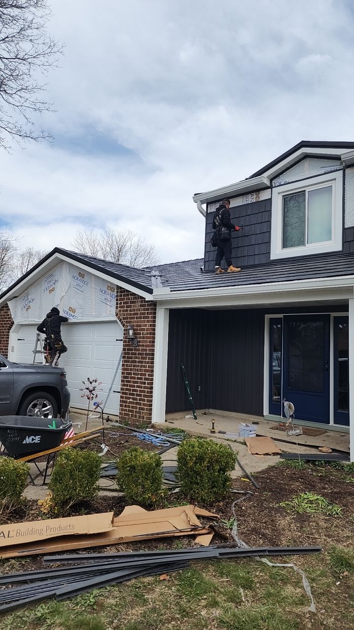 Full Exterior Home Transformation – Metal Slate Roof in Fort Wayne, IN by 4Ever Metal Roofing
