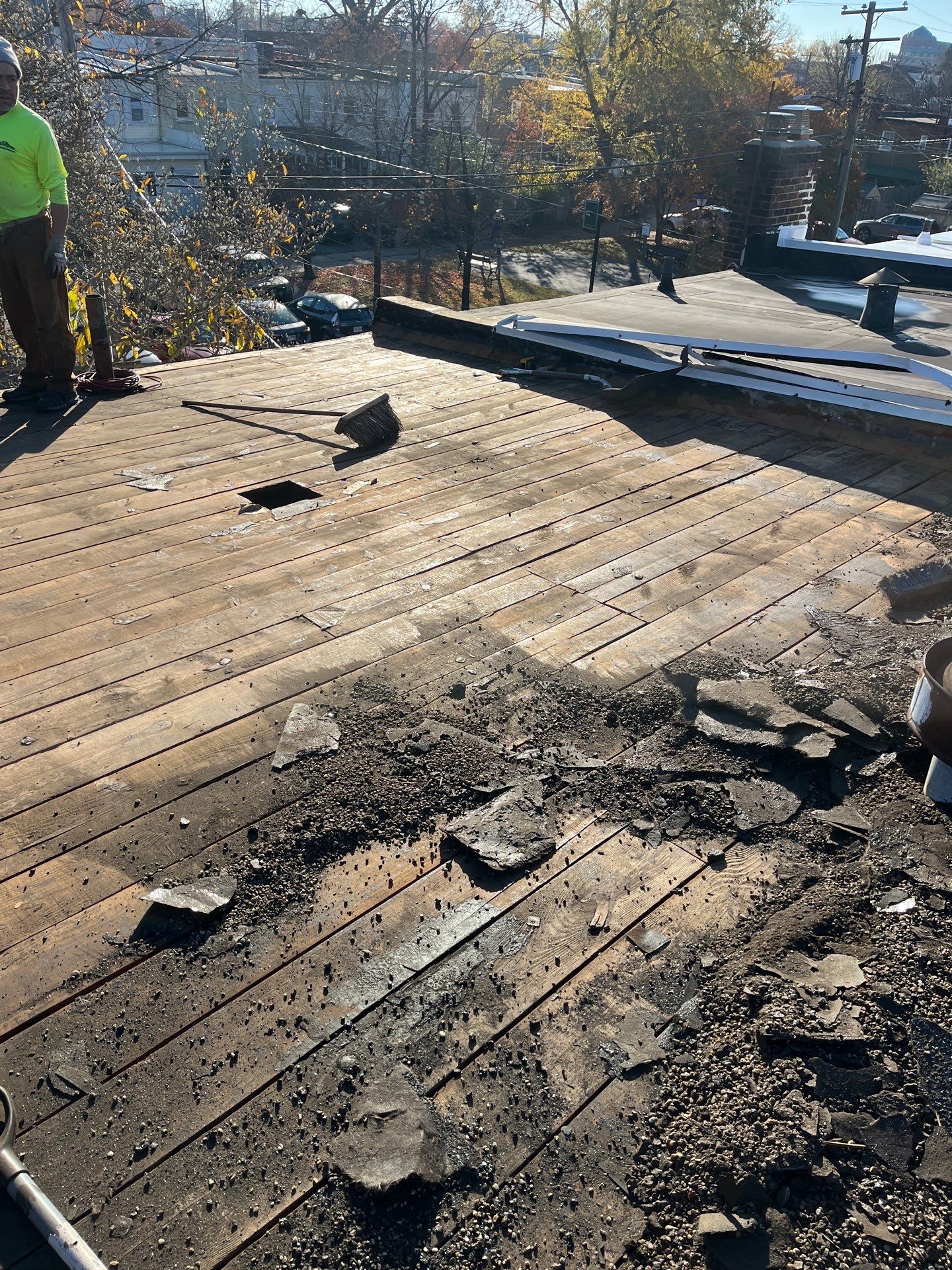 Alexandria: Residential Flat Roof Replacement with Mule Hide TPO Membrane by RM Banning, Inc.