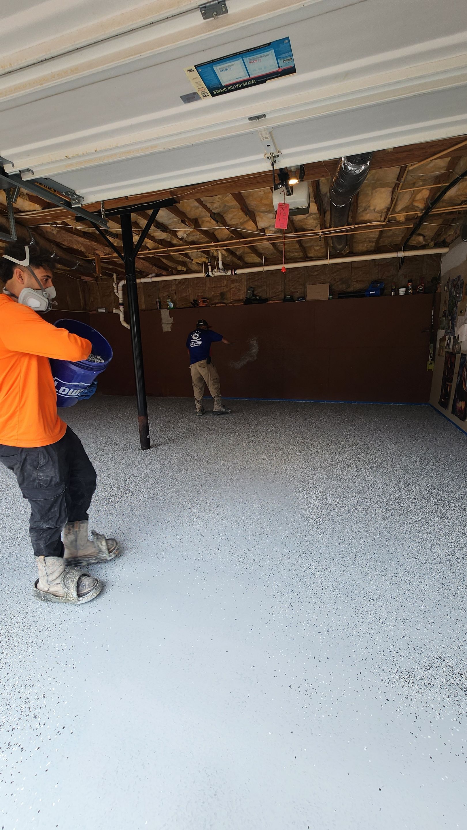 Garaga transformation with Domino flakes by Opus Renovations 