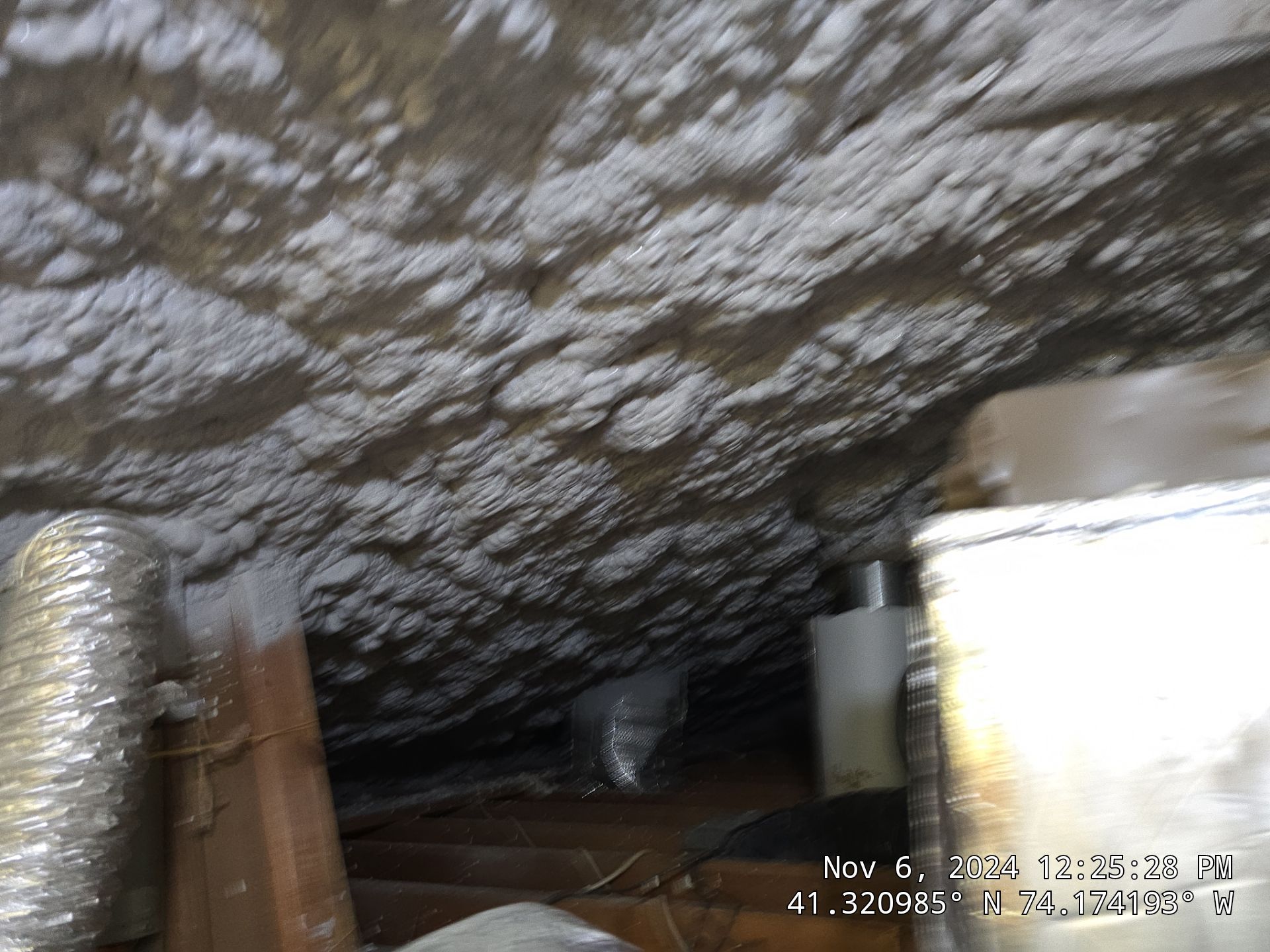Attic Insulation using open cell spray foam by NYS Foam & Energy