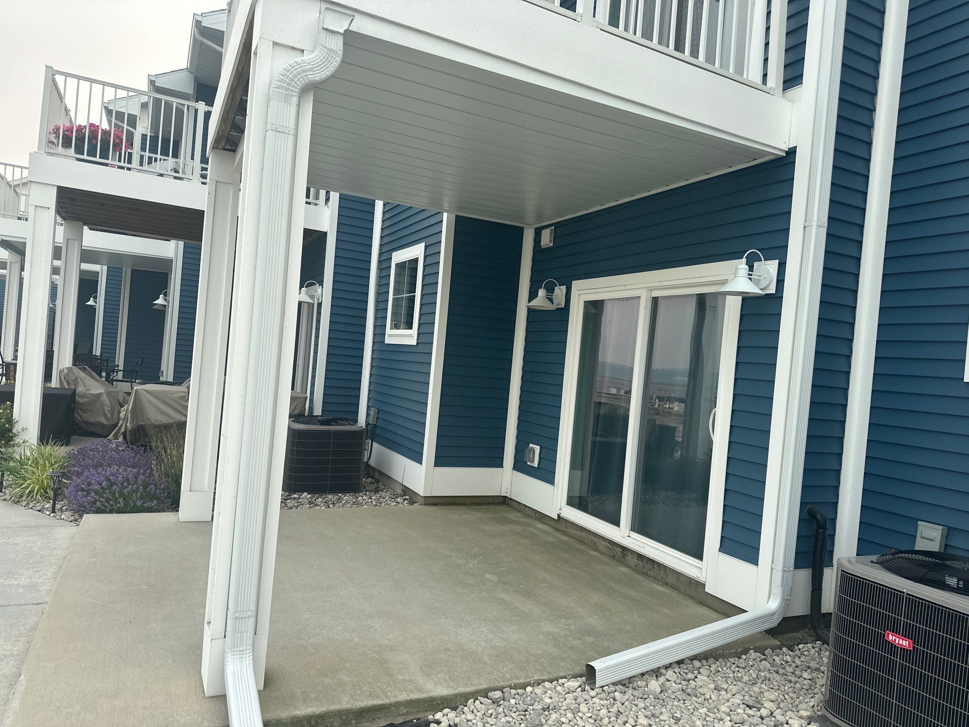 Underdecking Installation for Waterfront Townhouse in Manistee by Rainbow Seamless Systems