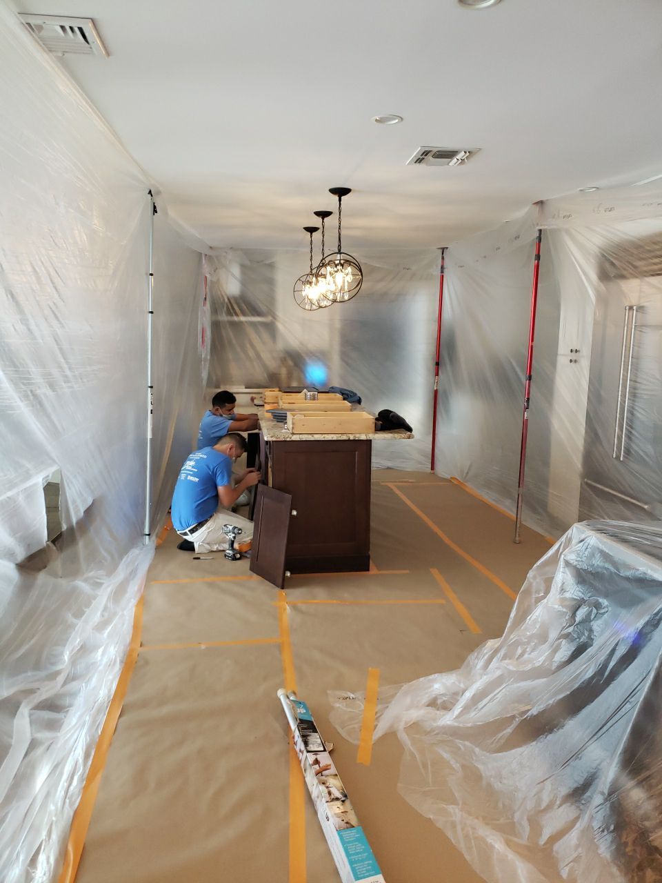 Kitchen Cabinets Refinished in Kendall Charcoal HC-166  by Spectrum Painting, LLC