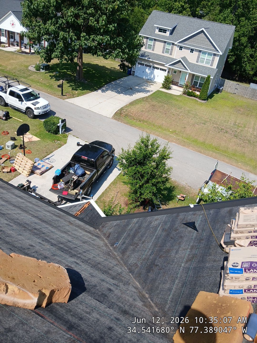 Sneads Ferry FORTIFIED Roof Replacement with CertainTeed Landmark PRO Moire Black by RGR Construction and Roofing, LLC
