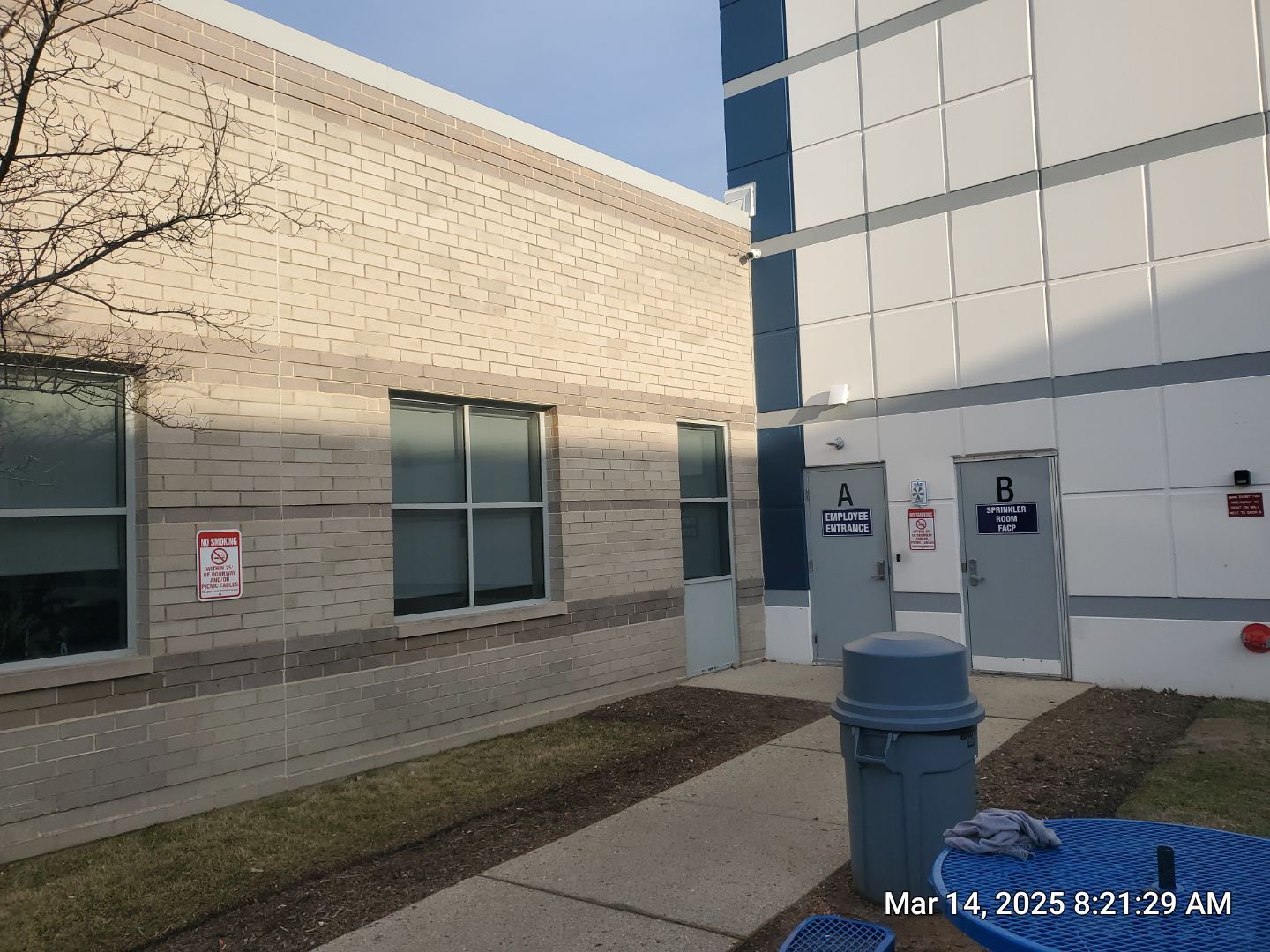 Commercial Facade cleaning using Algaecide, soft wash soap by Northern Power Washing LLC.