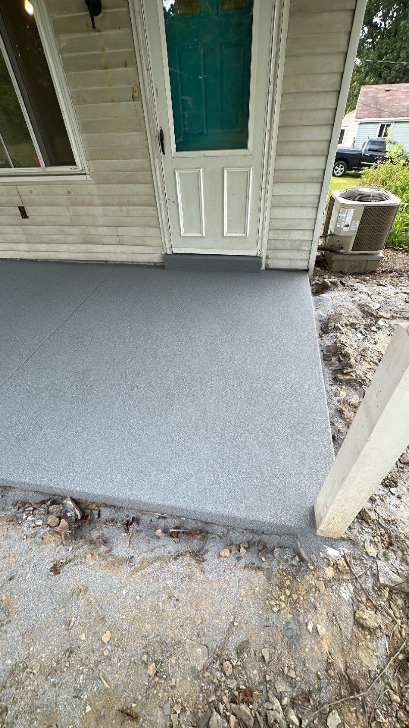 Basement + Porch Project in Clinton by Floors in a Day, Inc