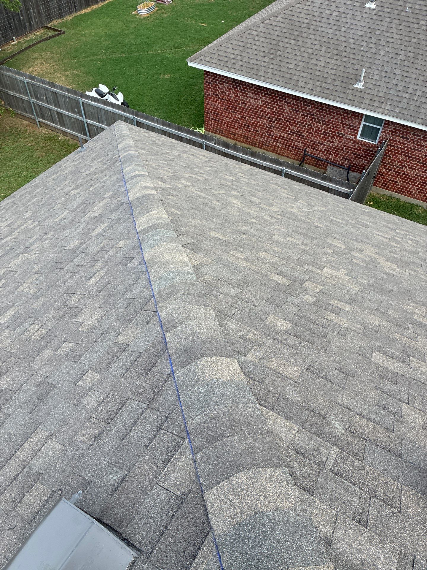 Cleburne Storm Restoration In time for Closing. by Berry Good Roofing 