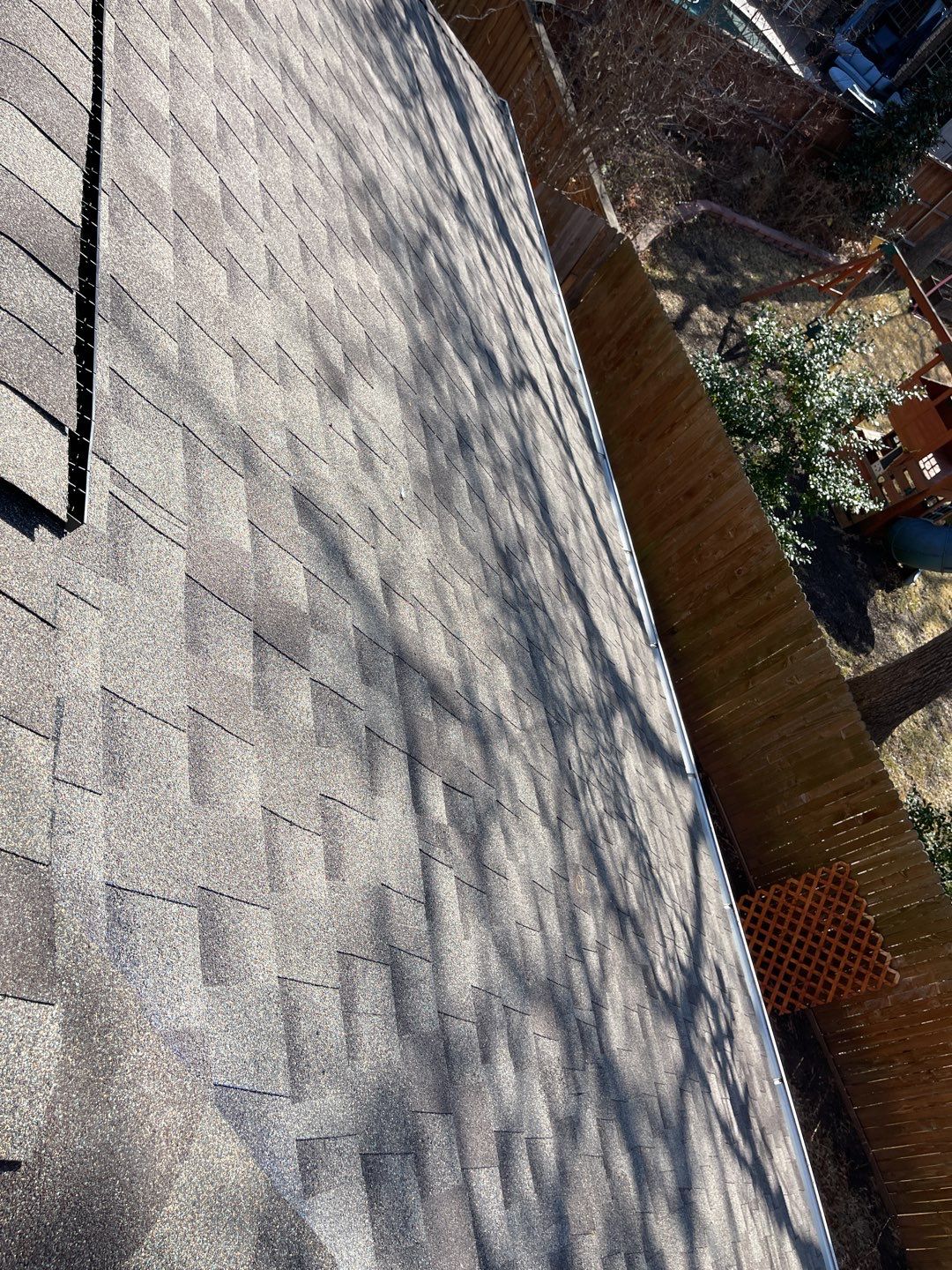 Major storm damage required full roof replacement along with other exterior repairs by First United Roofing & Construction