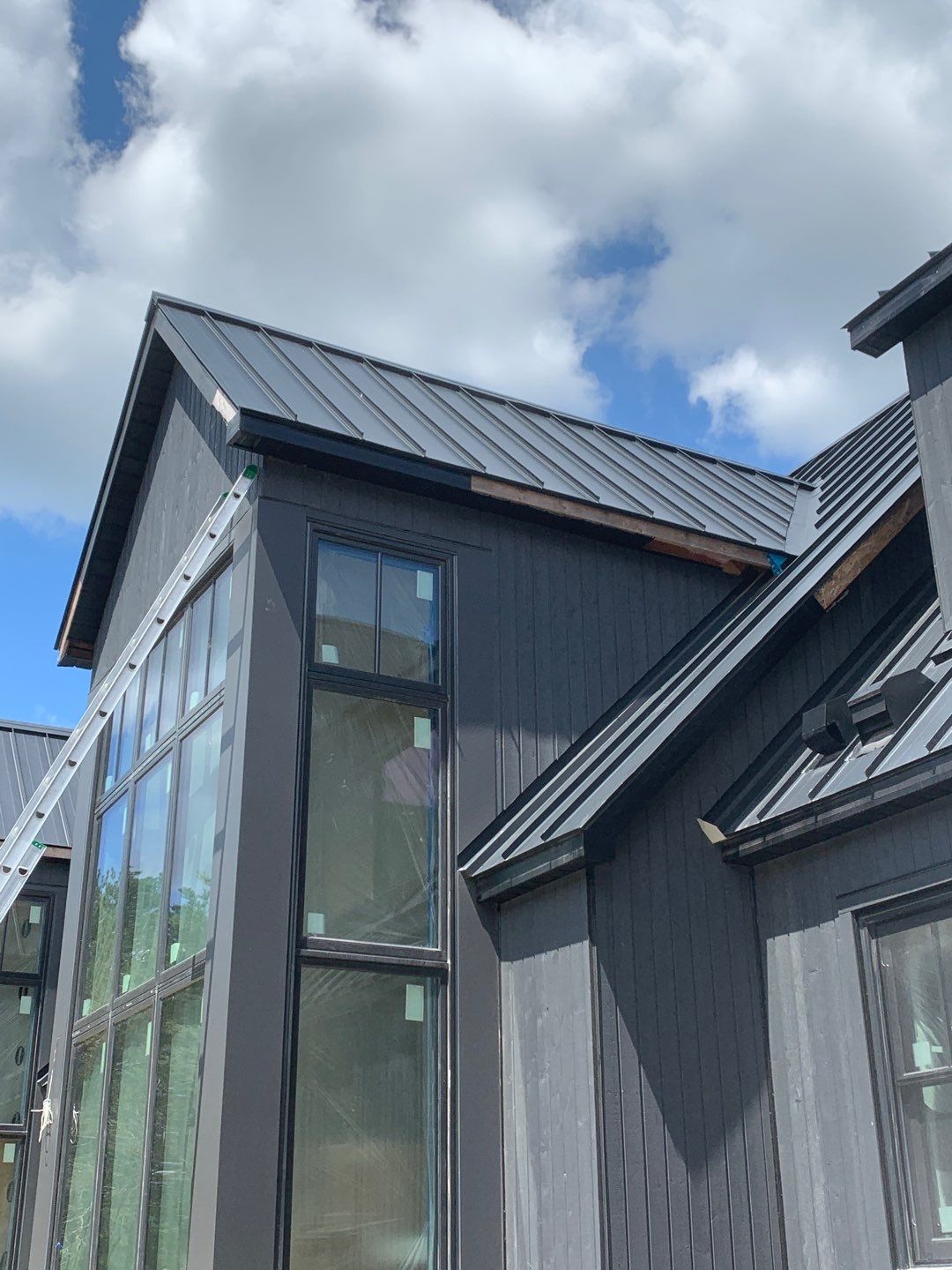 New Home Construction using 16" Standing Seam Panels by Jay Carter Roofing & Sheet Metal