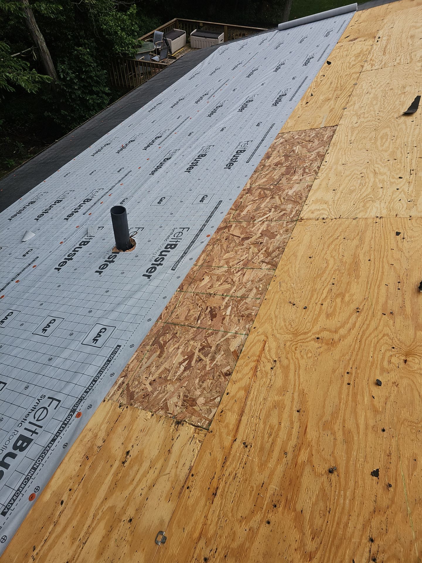 Residential Roofing Installation using GAF Timberline HDZ Barkwood by Rainstoppers Roofing