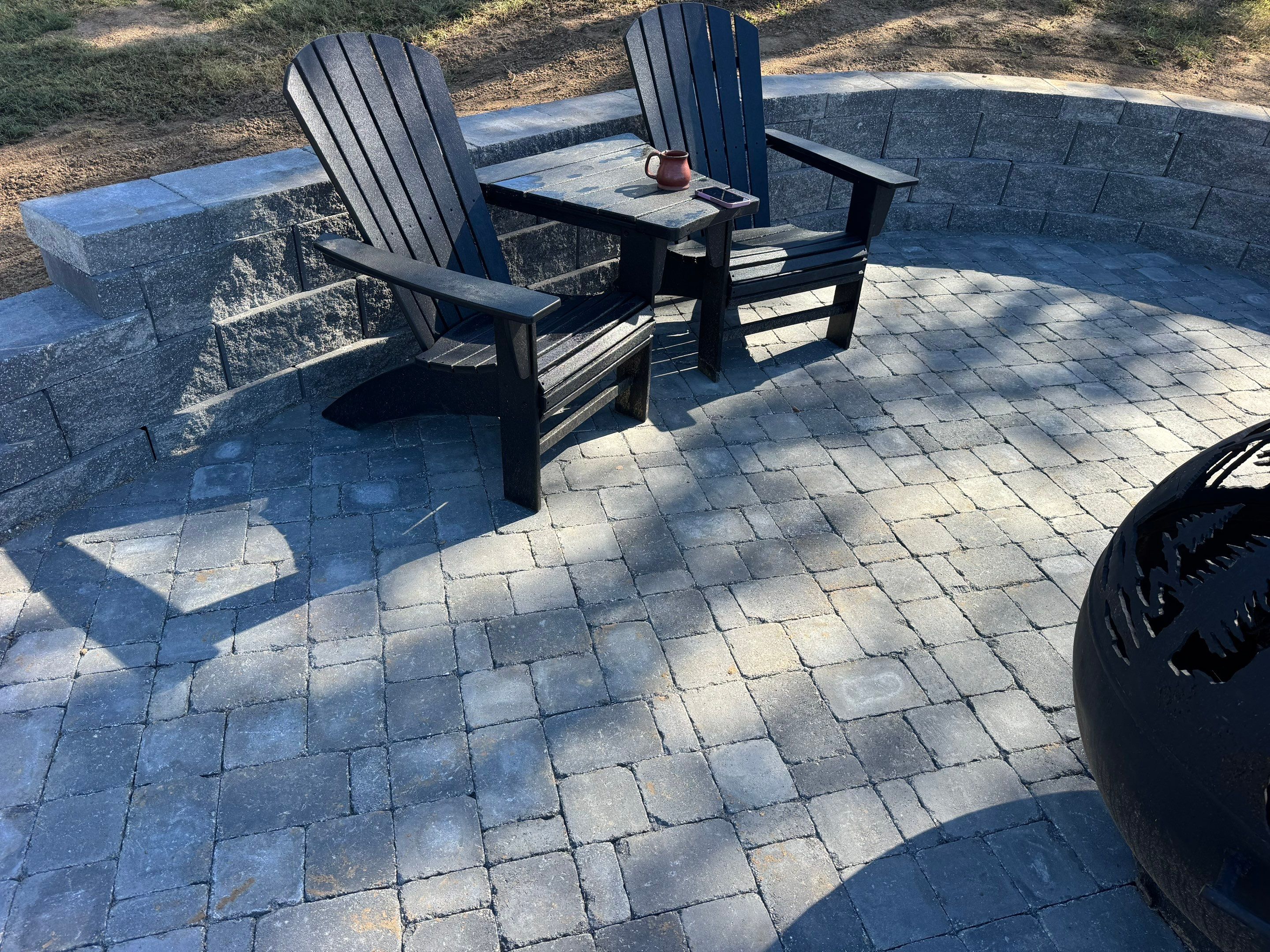 Retaining Wall/Patio Install by GGNWA
