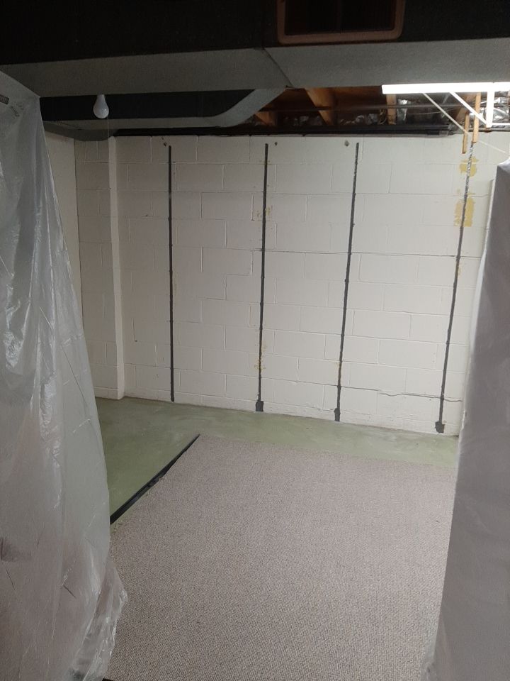 Wall Straightening and Reinforcement using Embedded Fiber Reinforcement by Toledo Basement Repair 