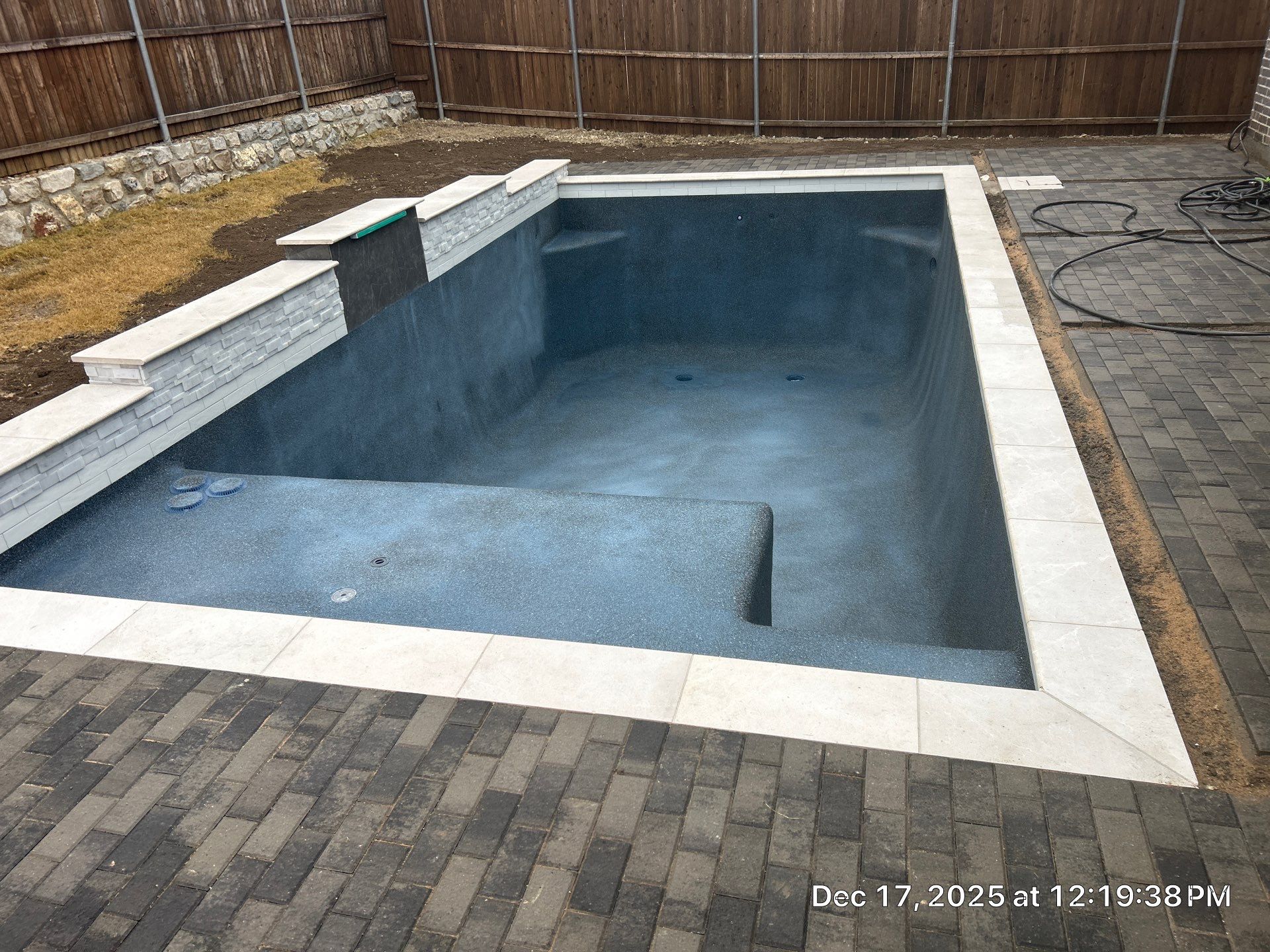 Geometric Pool with Pavers by Pinnacle Pools and Spas - DFW