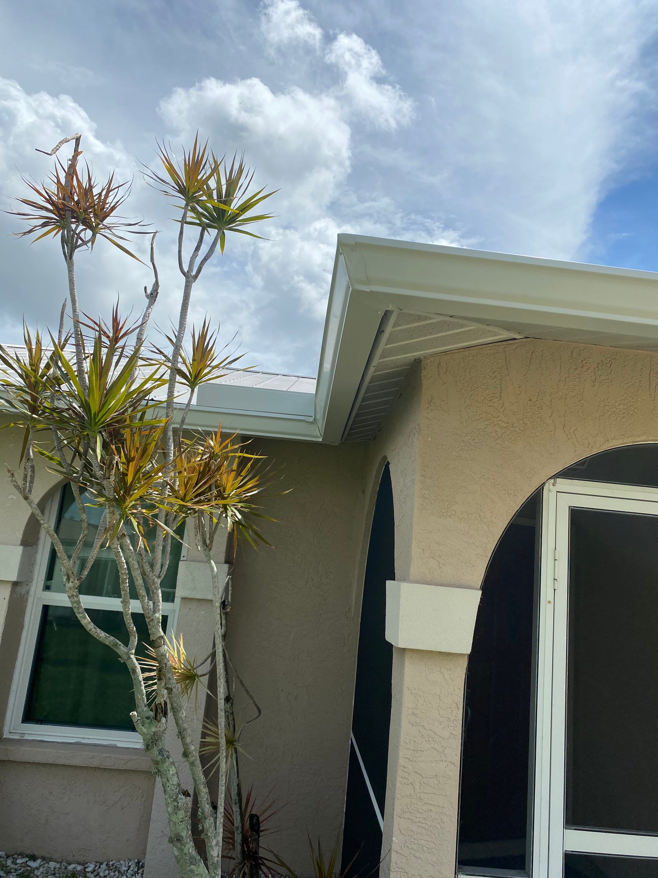 Seamless Gutters for Buildings in Cape Coral FL by Gutter Professors