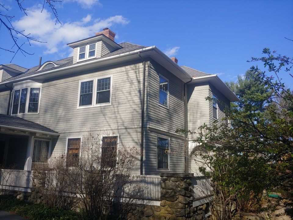 Gutter Installation using 4x6 Fiberglass Gutter with Moulding by Gutter Pro Enterprises