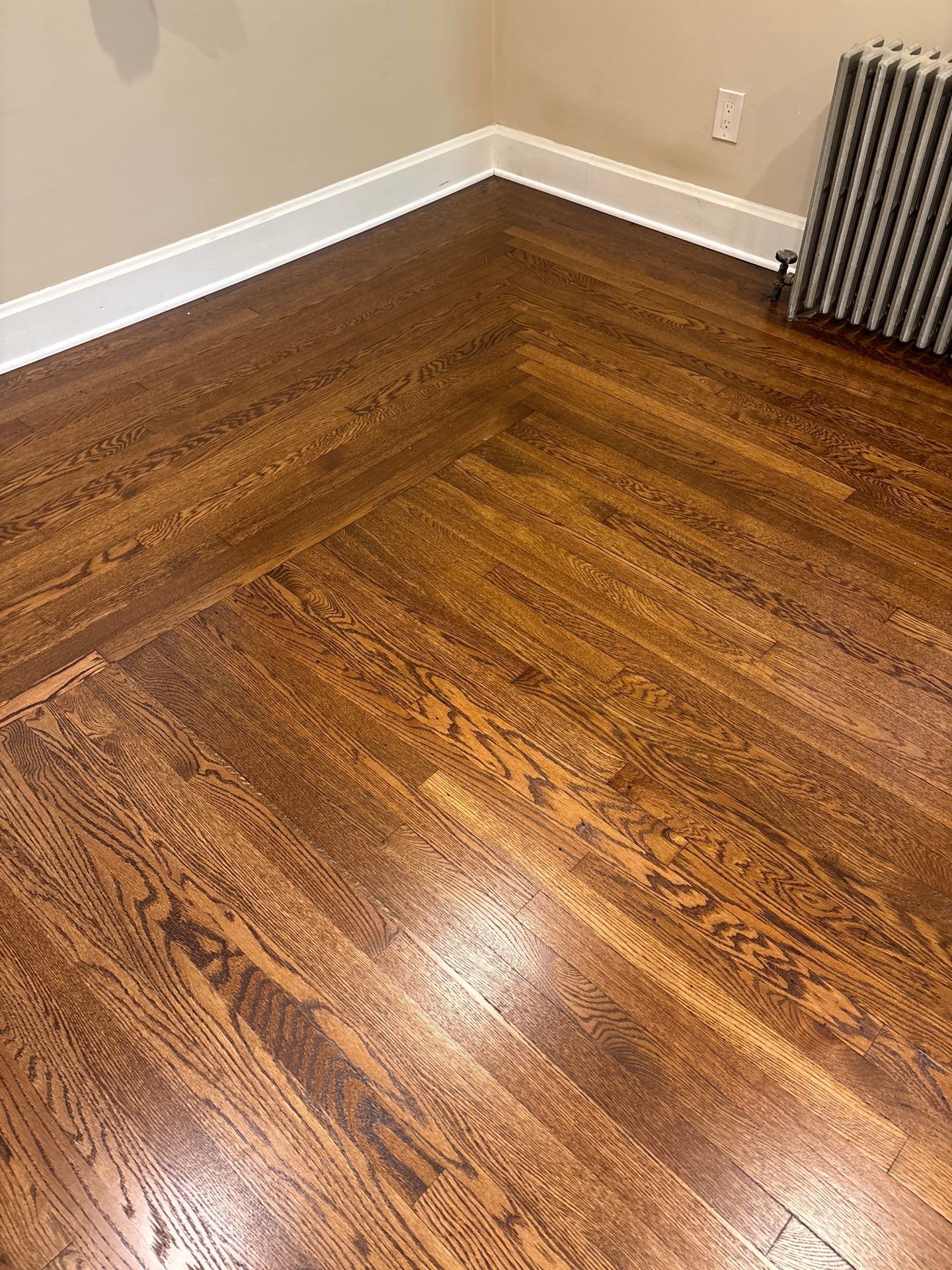 Custom Hardwood Floor Sanding and Dark Stain Refinishing in Fort Mitchell by Footprints Floors Kentucky