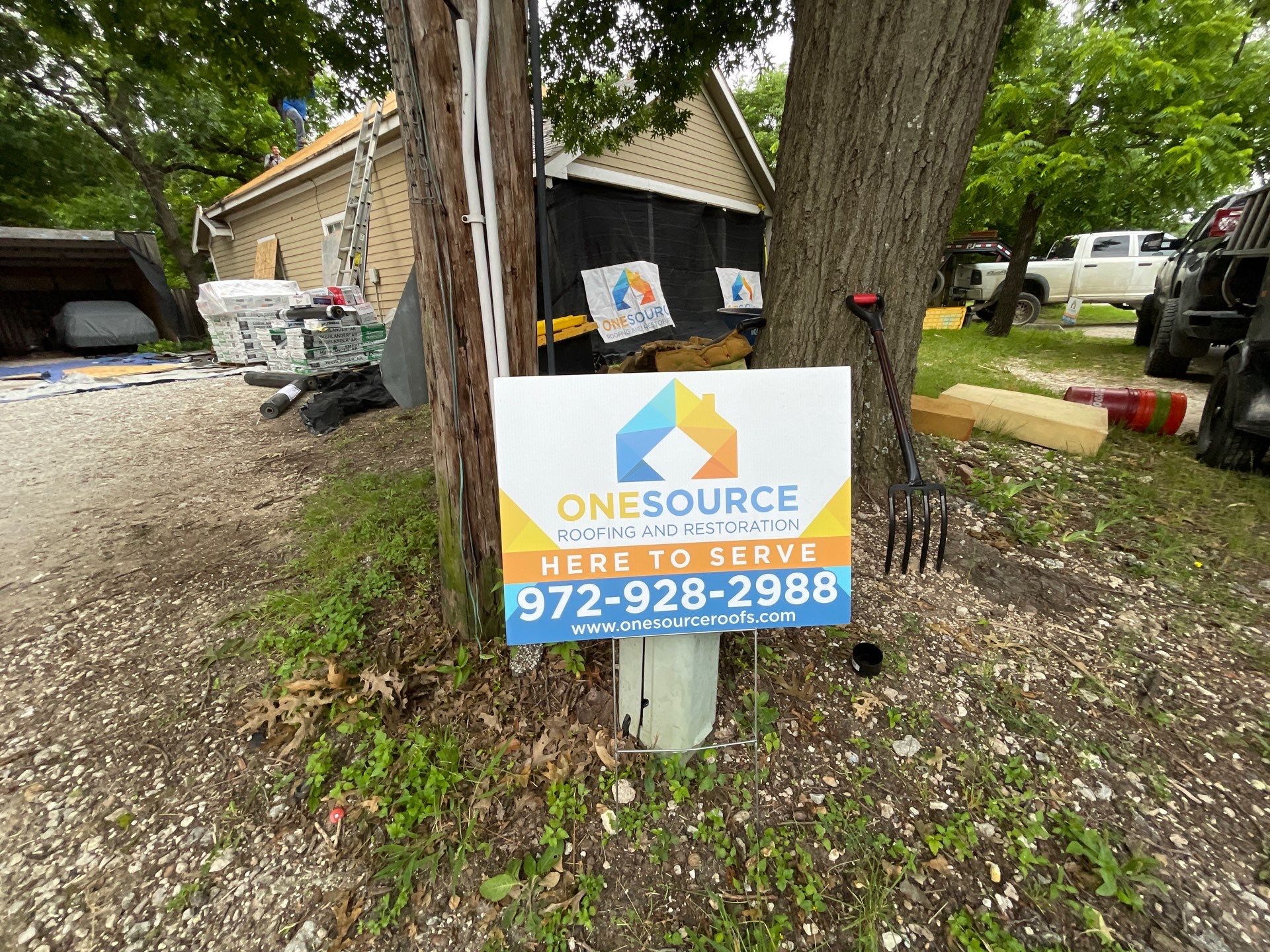 Residential Roofing Installation using Malarkey Highlander Weathered Wood Plus by OneSource Roofing and Restoration