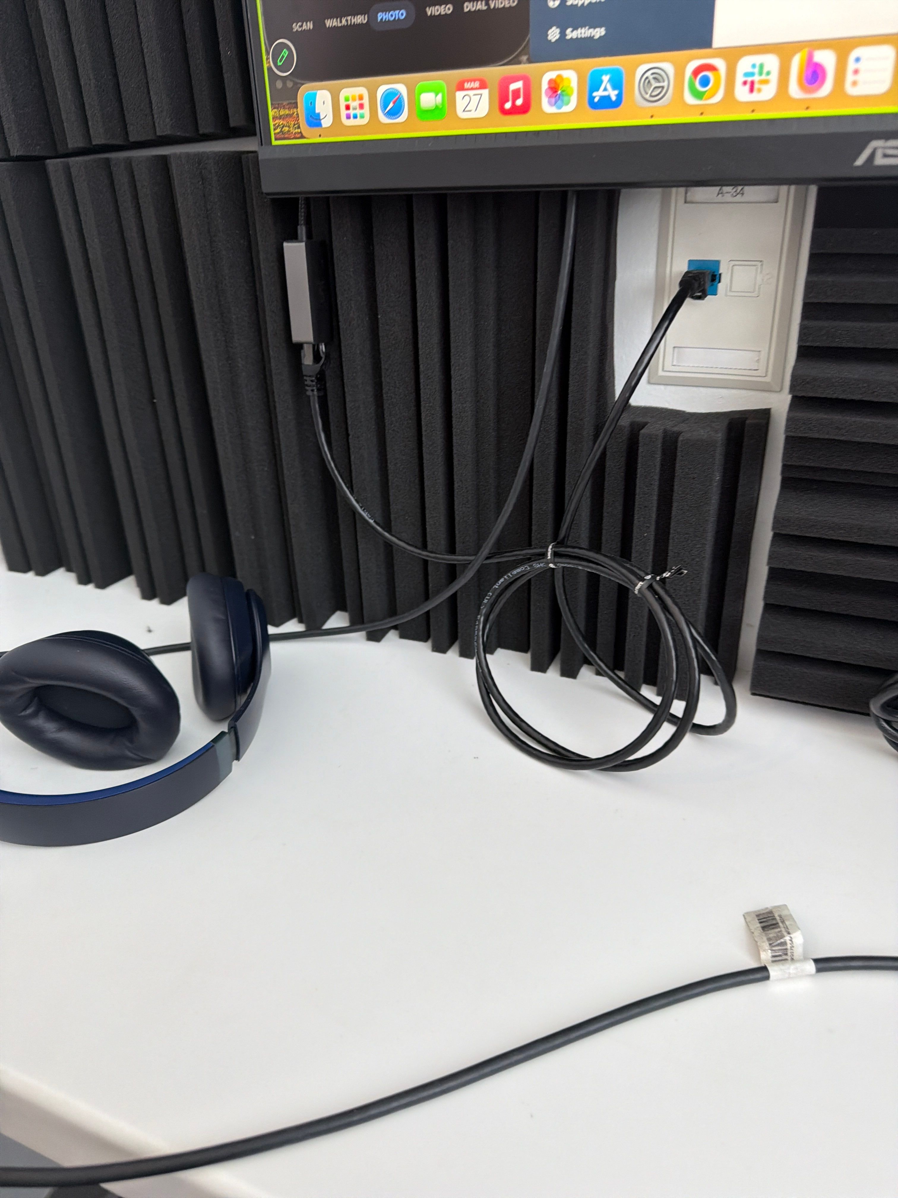 Acoustic Foam Panel Installation for Sound Dampening by CompanyCam Sales Demo