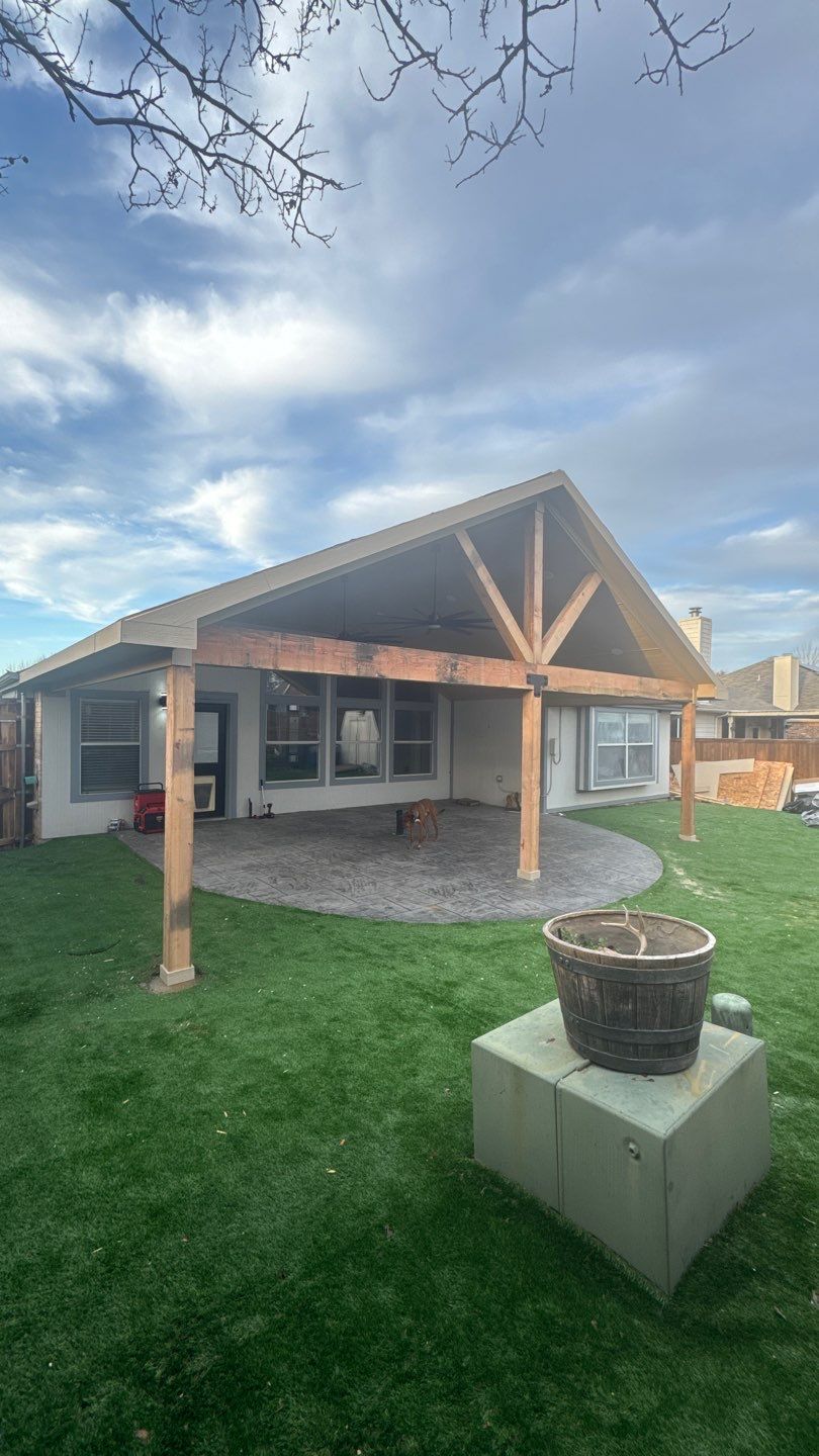 Pergola Build by First Out Roofing 