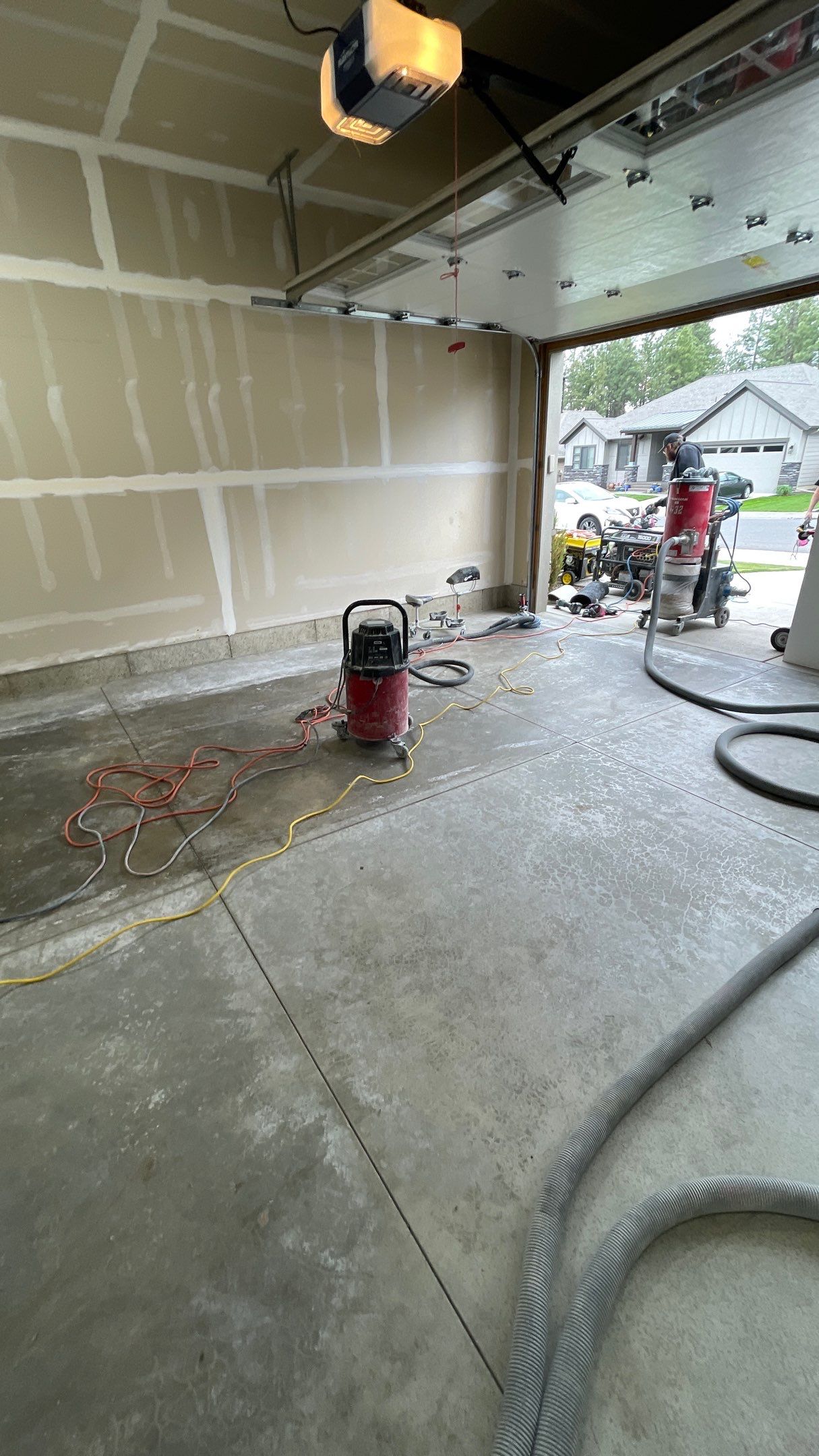 Garage Transformation using Smoke Colorway by Croc Coatings, LLC