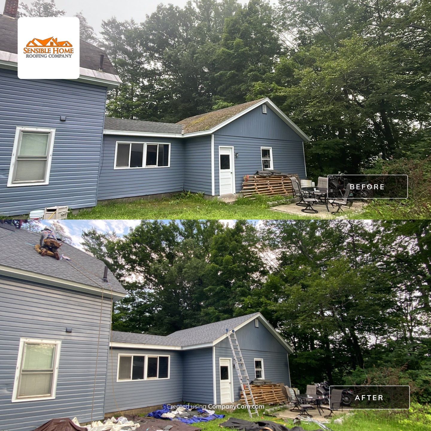 Residential Roofing Installation using GAF Timberline HDZ by Sensible Home Solutions