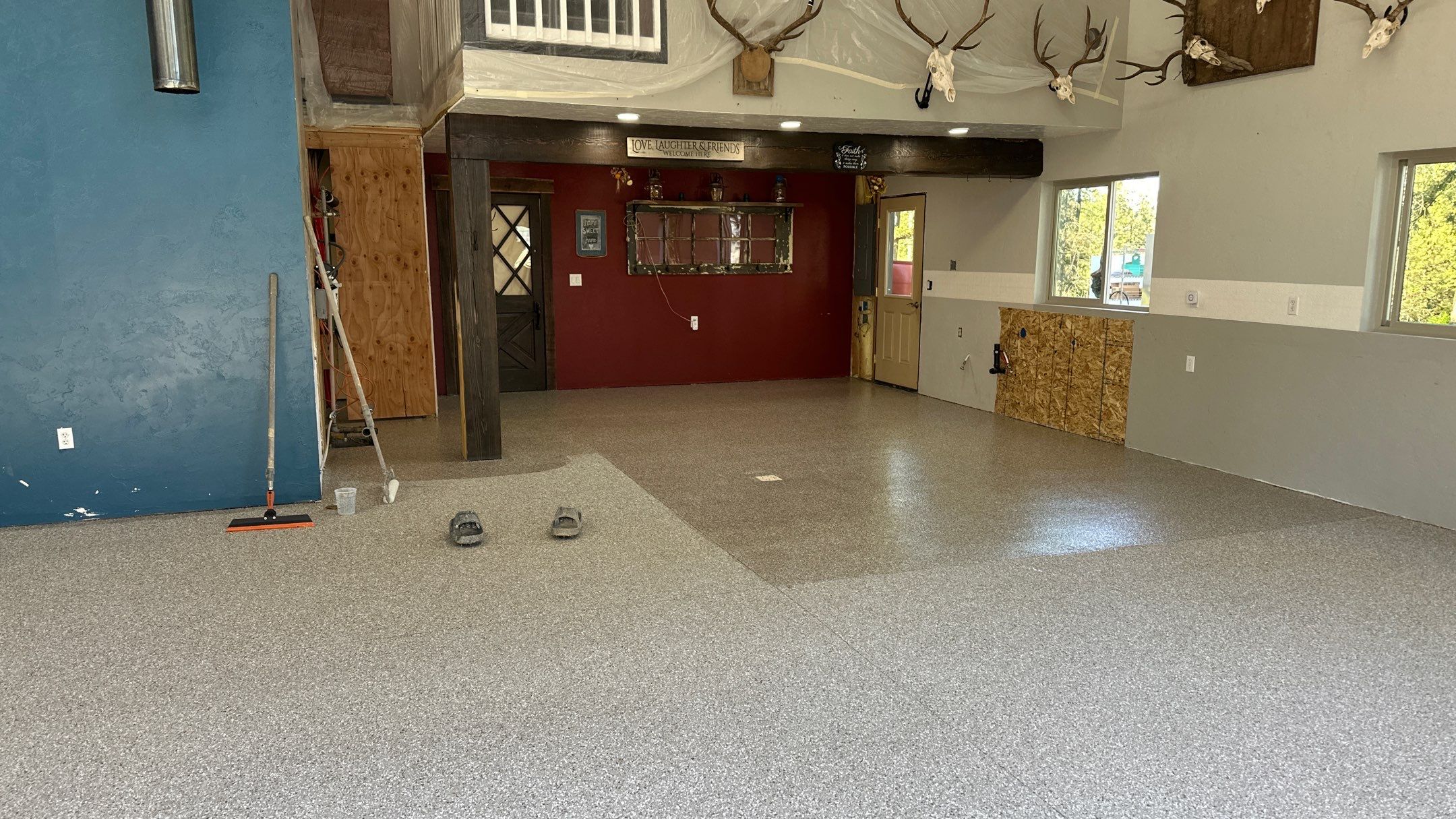 Shop Transformation using Pebble Beach by Croc Coatings, LLC
