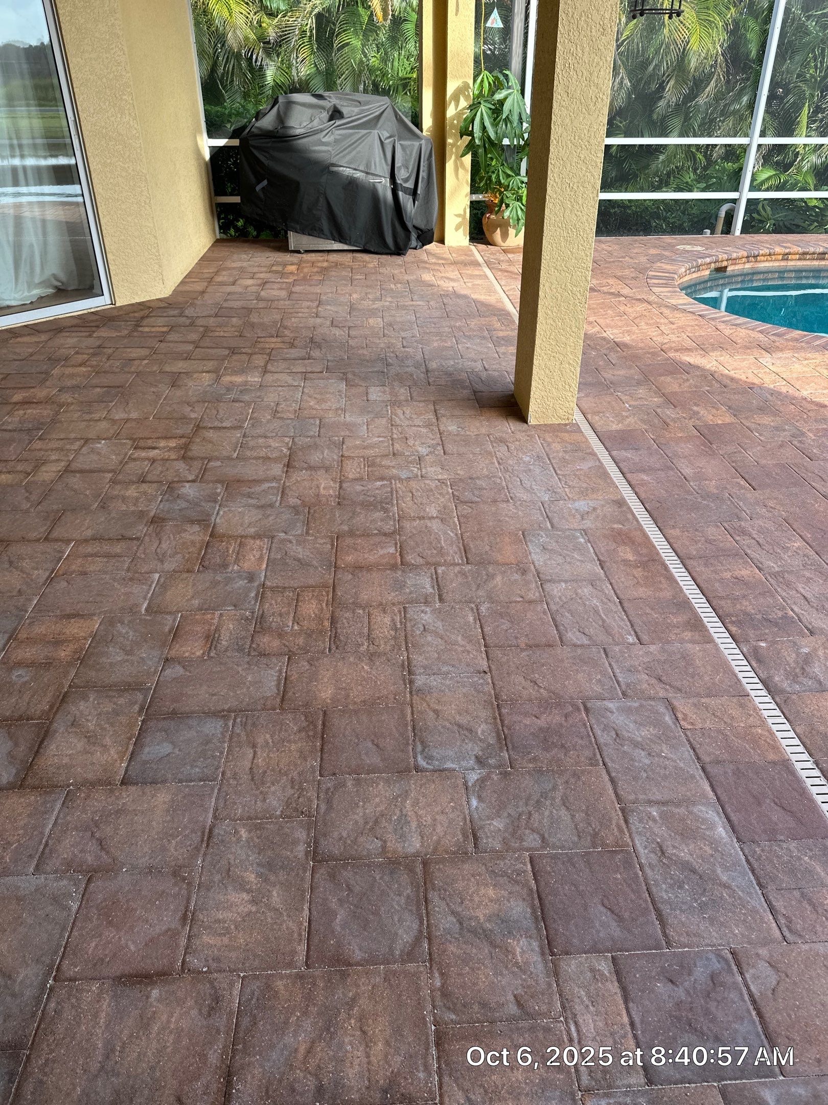 Driveway and Pool Deck Paver Restoration in Apollo Beach by Supreme Paver Experts