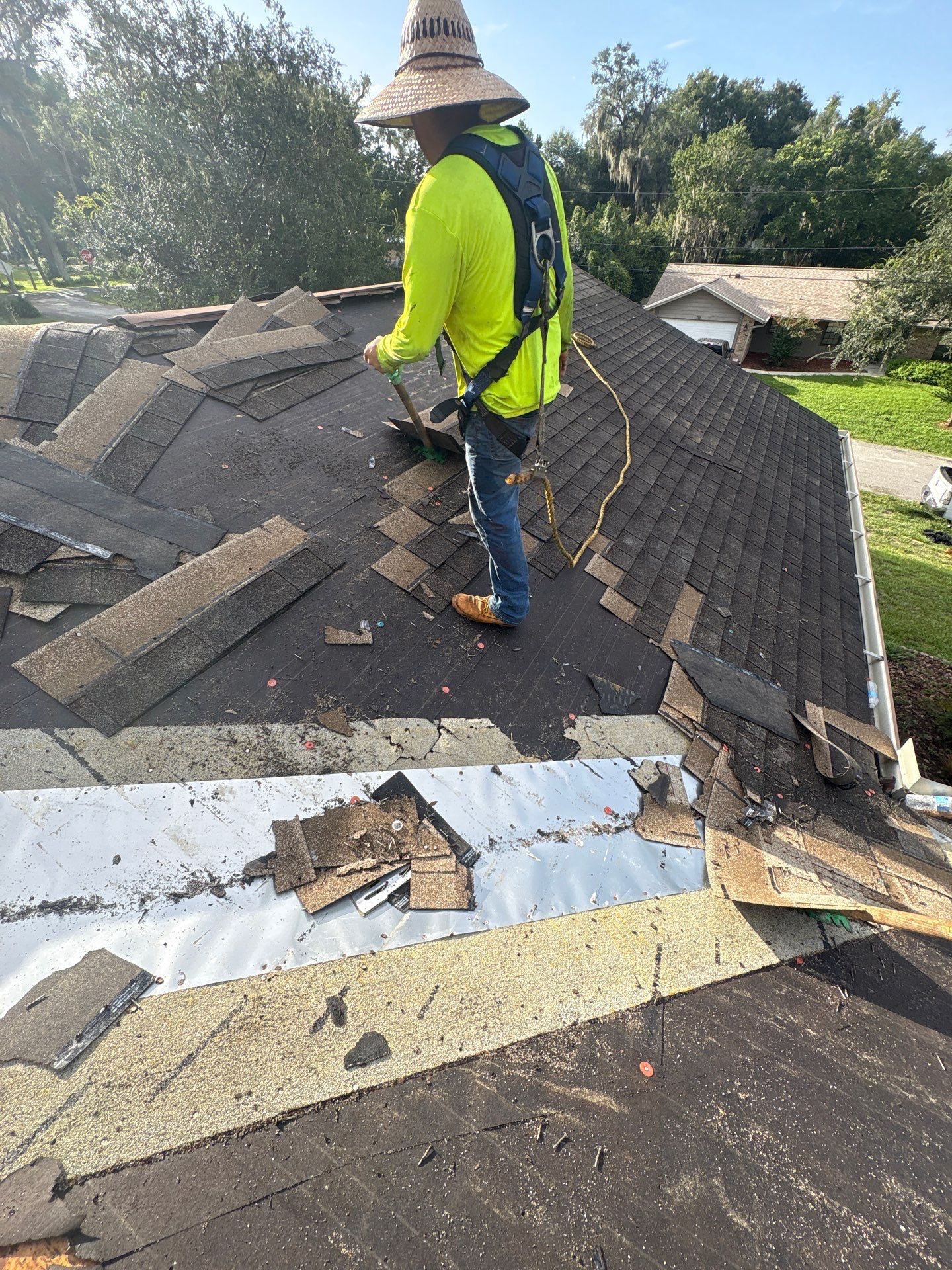 Architectural Shingle Roof Replacement and Attic Inspection in Orange City by Pinnacle Roofing Group