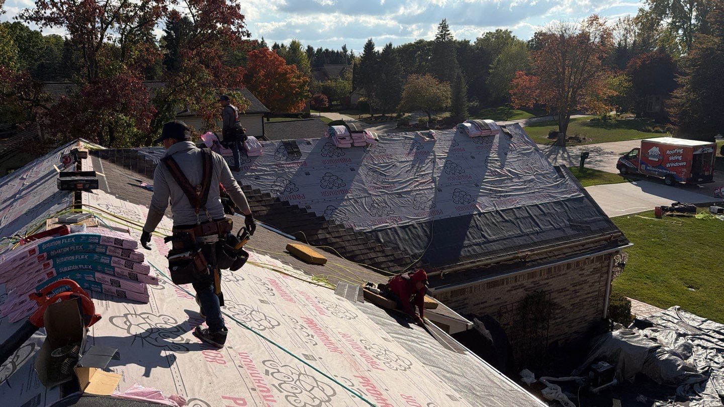 Roof Replacement using Owens Corning Teak by 180 Contractors