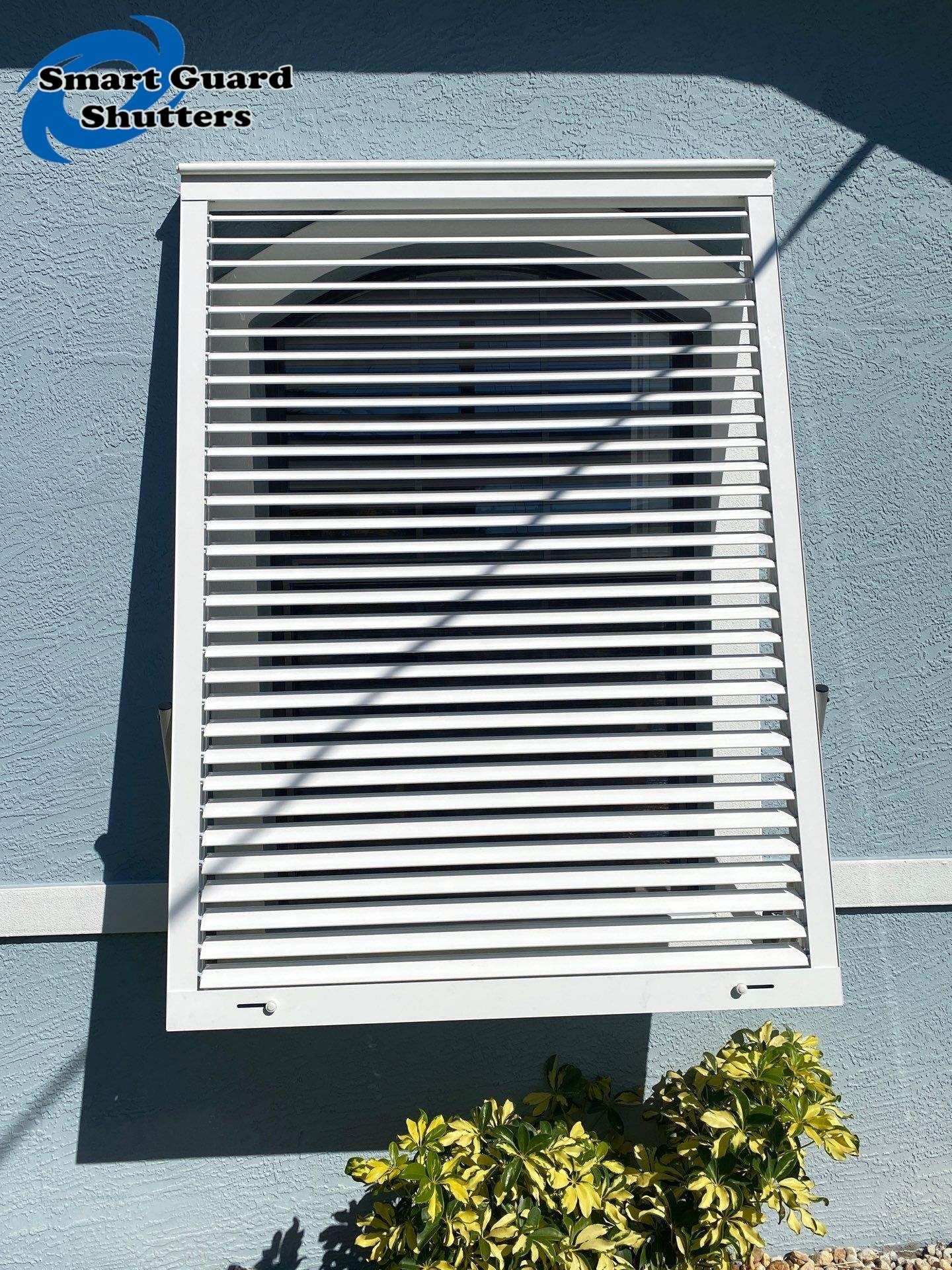 Hurricane Protection in White by Smart Guard Shutters
