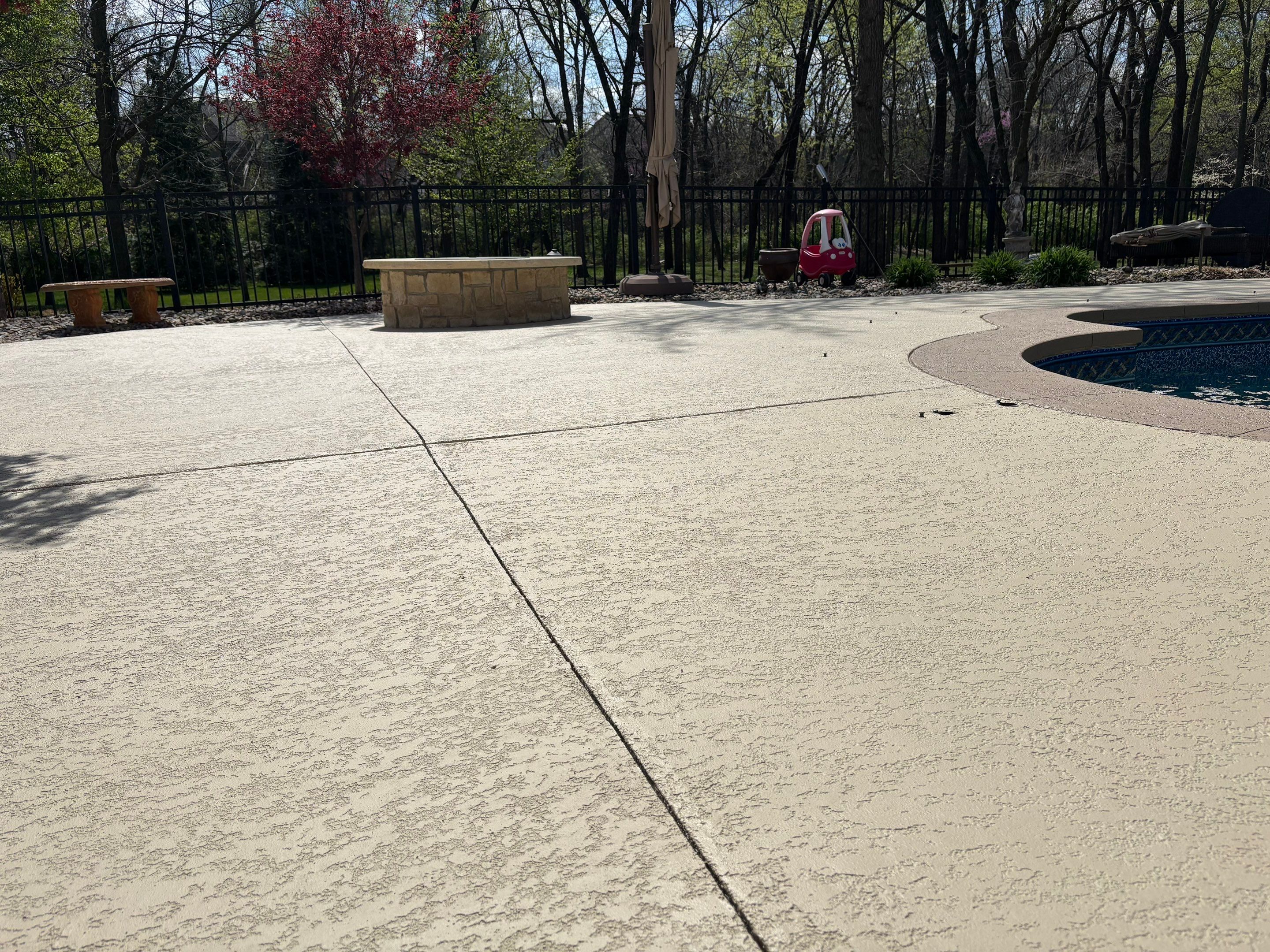 Pool Deck & Patio Resurface - Overland Park, KS by Big Red Decorative Concrete, LLC