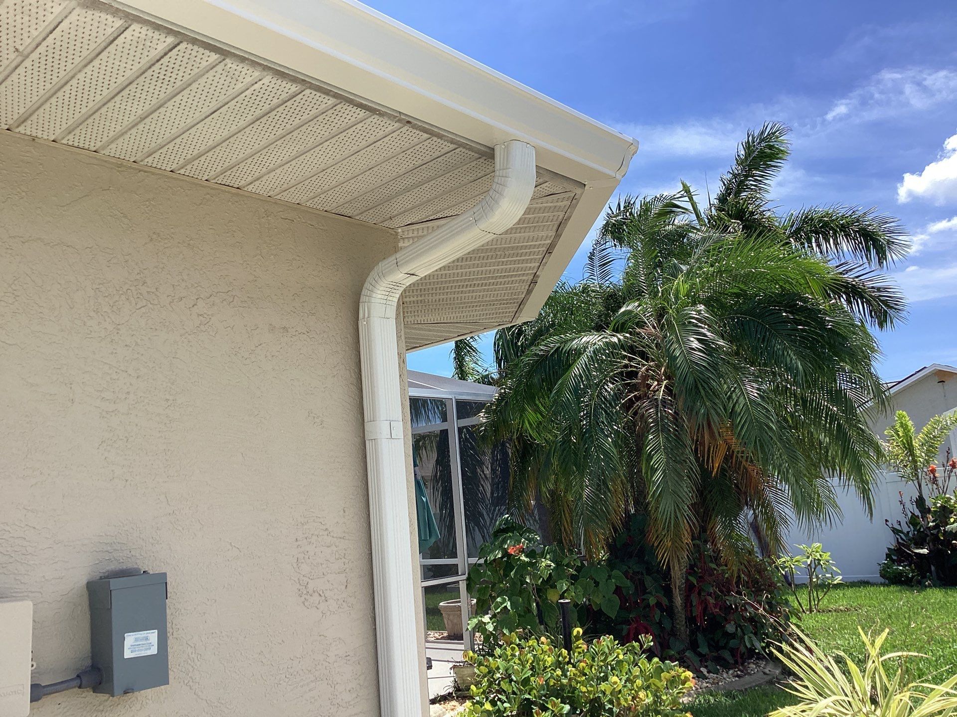 Soffit and Fascia Installation using Vinyl Soffit by Gutter Professors