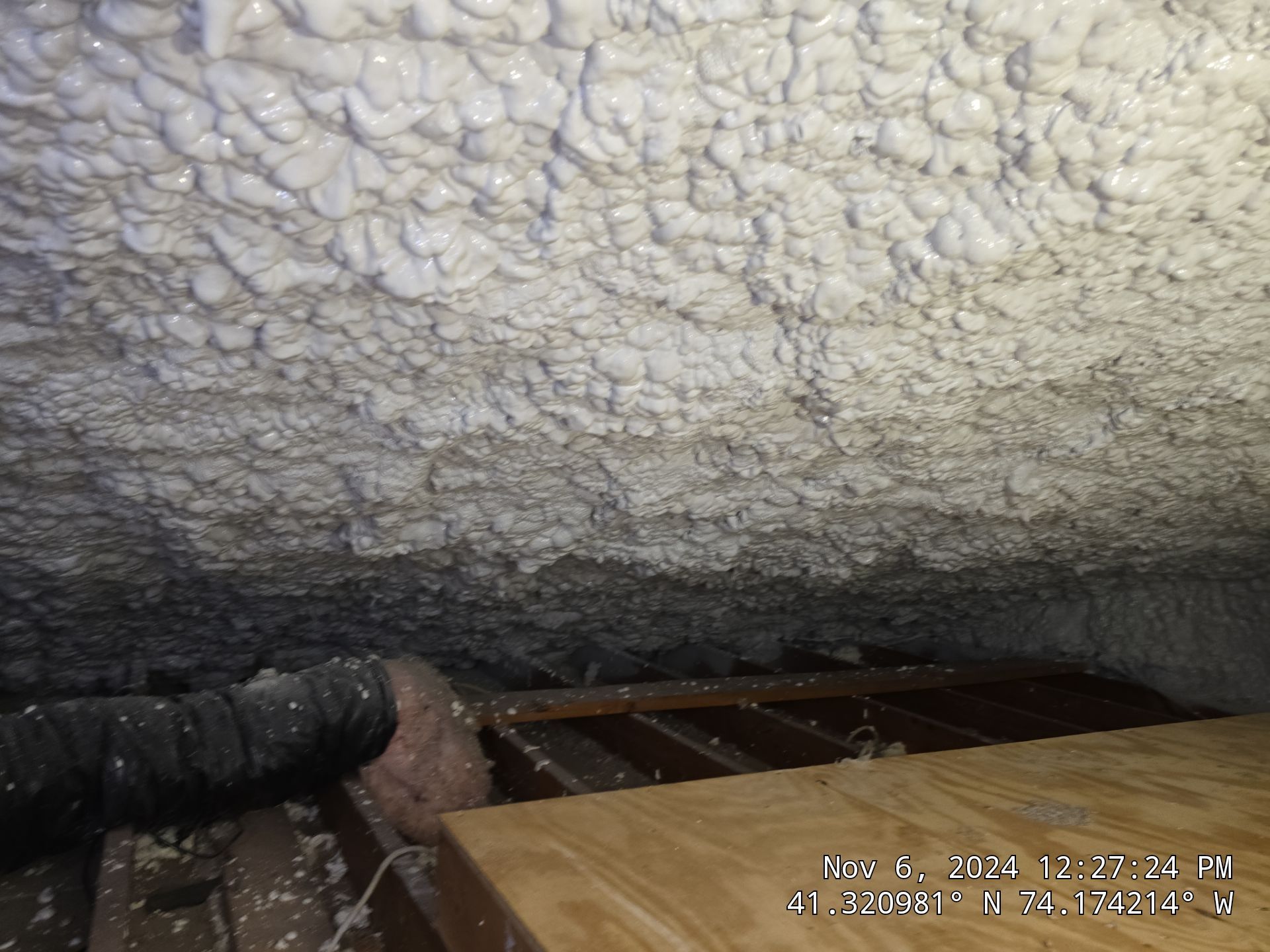 Attic Insulation using open cell spray foam by NYS Foam & Energy