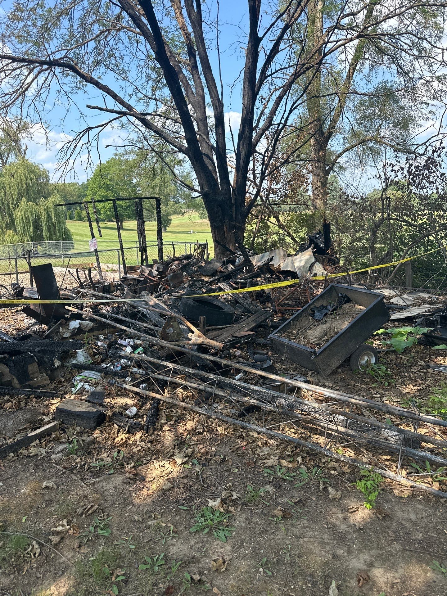 Project in Buchanan Fire Shed by BlueRed Restoration