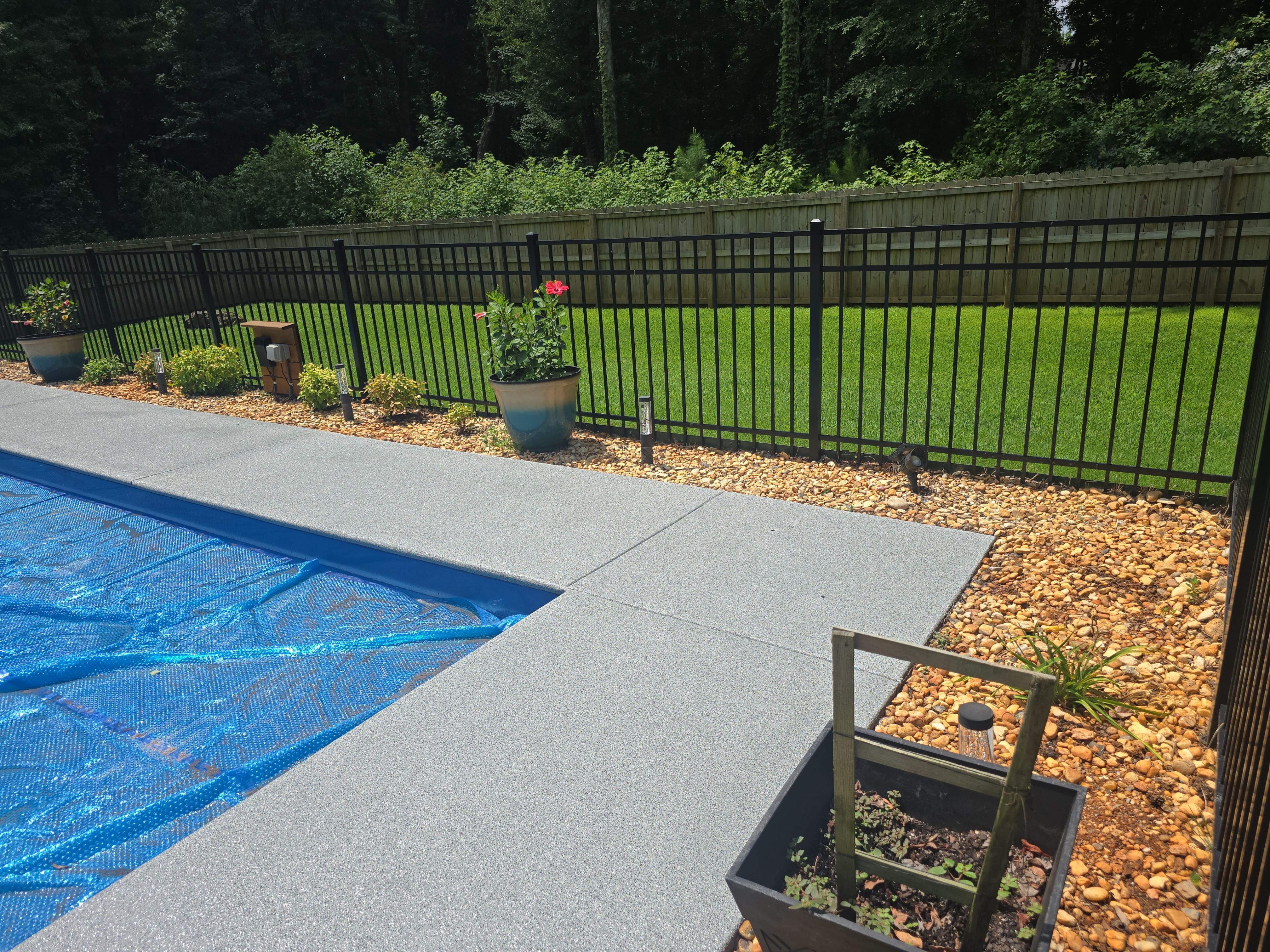 Pool Deck Restoration and New Garage Floor! by Elite Floor Solutions