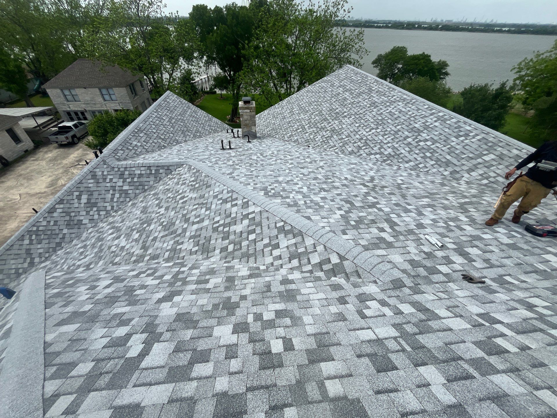 Residential Roofing Installation using Owen's Corning Duration (Lifetime) Shingles by Roof Repair Company