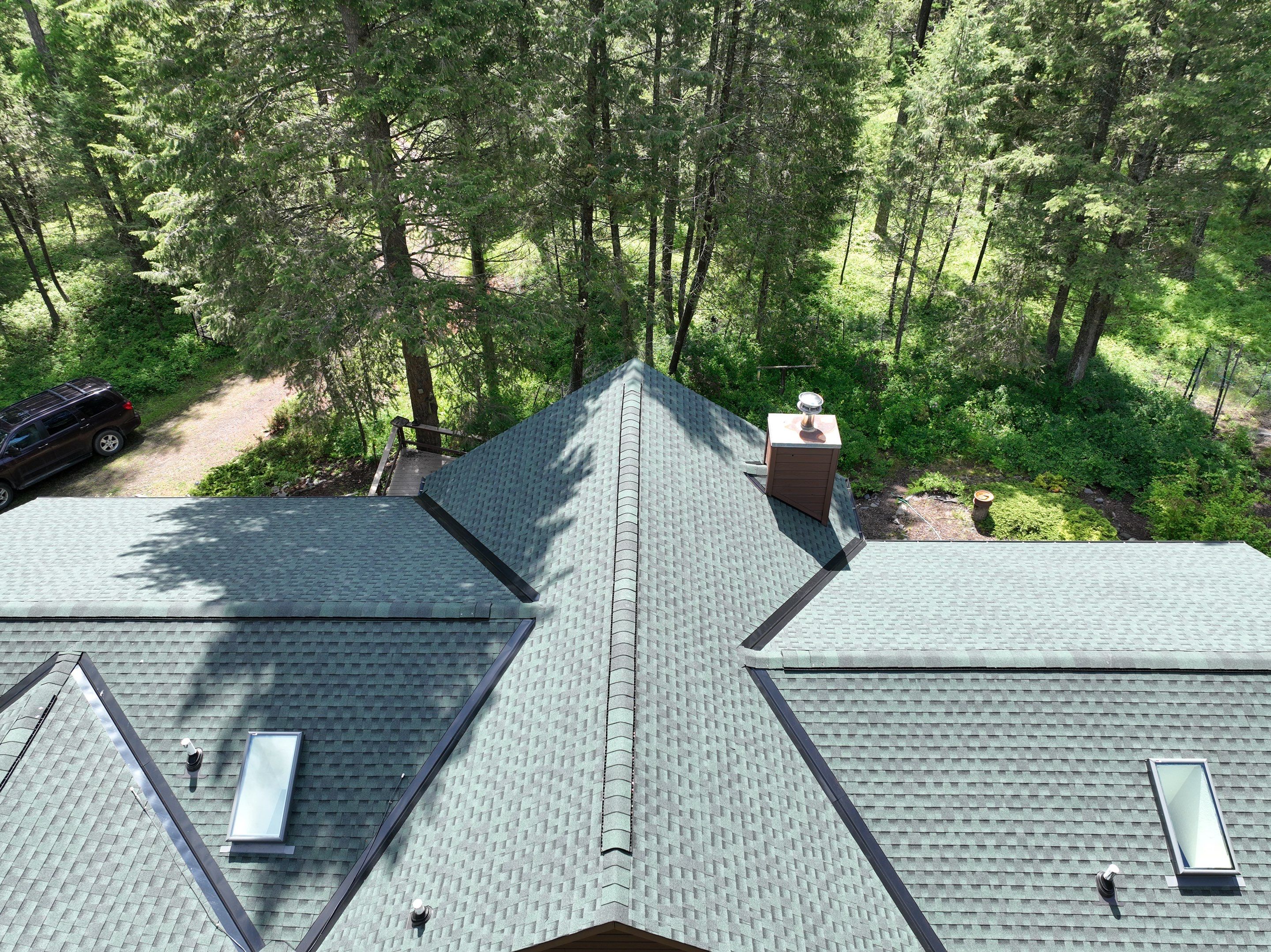 GAF Timberline HDZ - Hunter Green by Montana Roofing Solutions