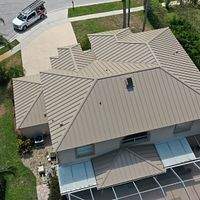 24ga 1.5" Mechanical Seam Sierra Tan by Total Roofing System The Metal Roof Experts